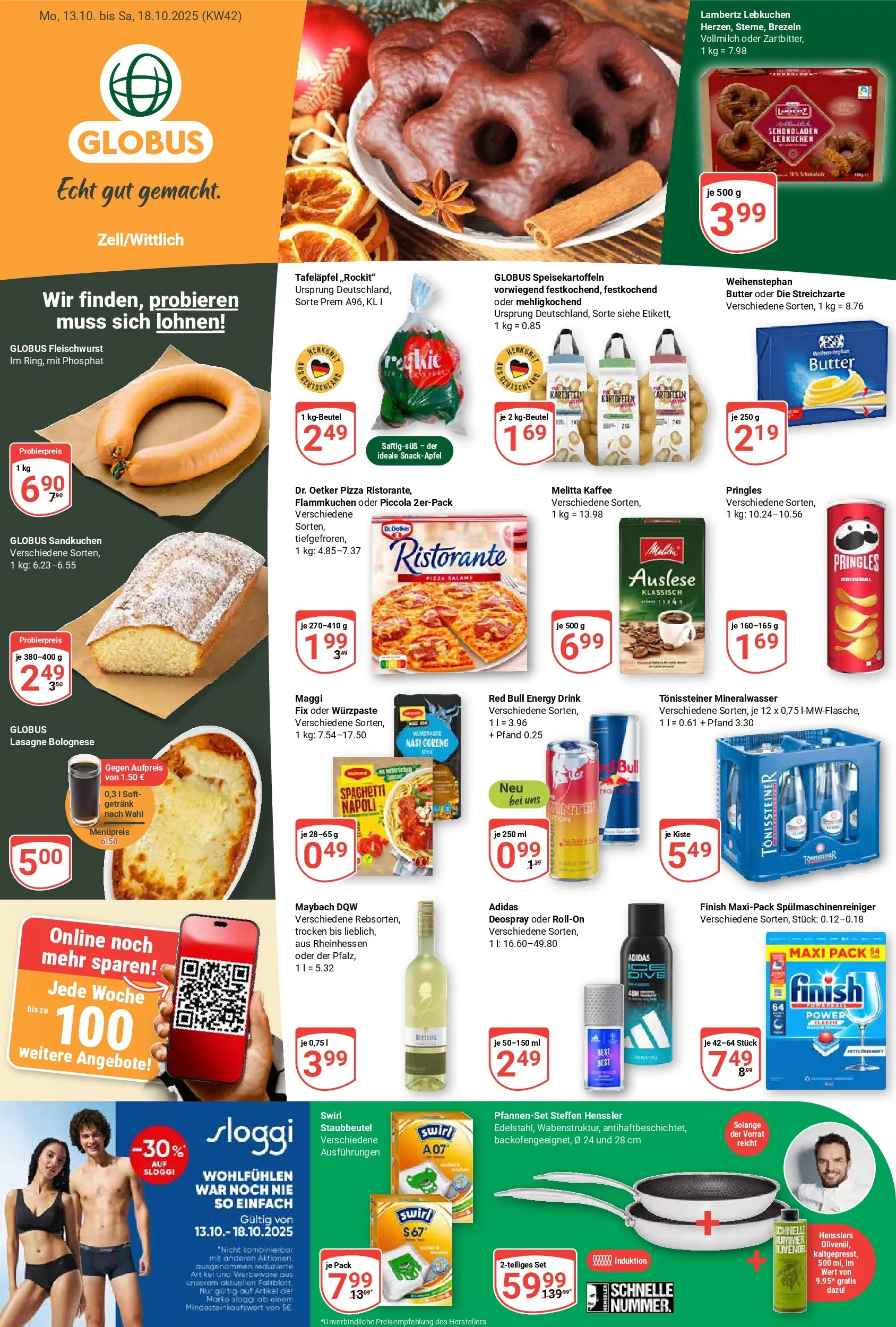 Globus prospekt Wittlich	 (ab 12.10.2025) » Angebote online | Seite: 1 | Produkte: Ristorante, Kaffee, Mineralwasser, Kartoffeln