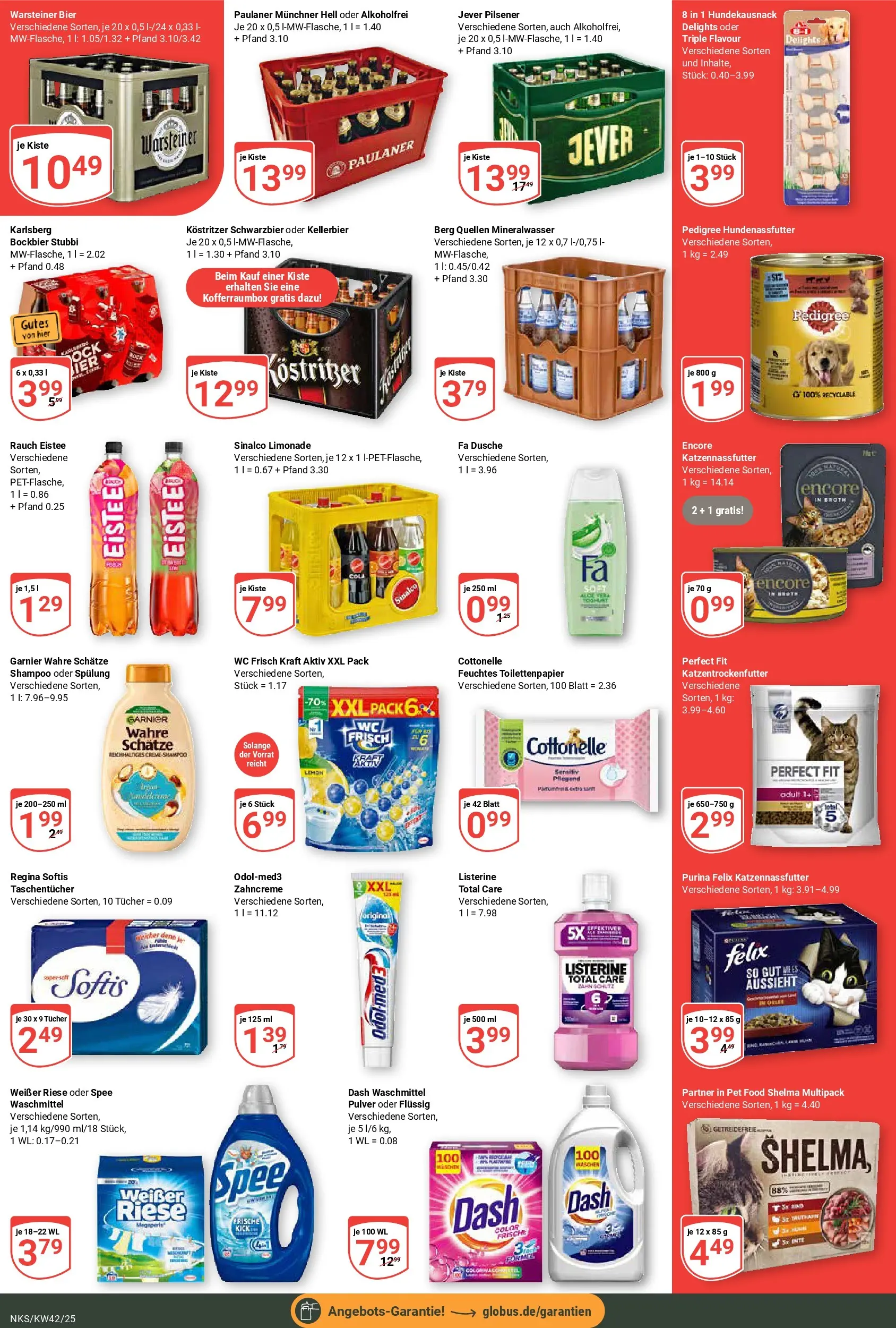 Globus prospekt Neunkirchen	 (ab 12.10.2025) » Angebote online | Seite: 6 | Produkte: Kostritzer, Shampoo, Warsteiner, Toilettenpapier