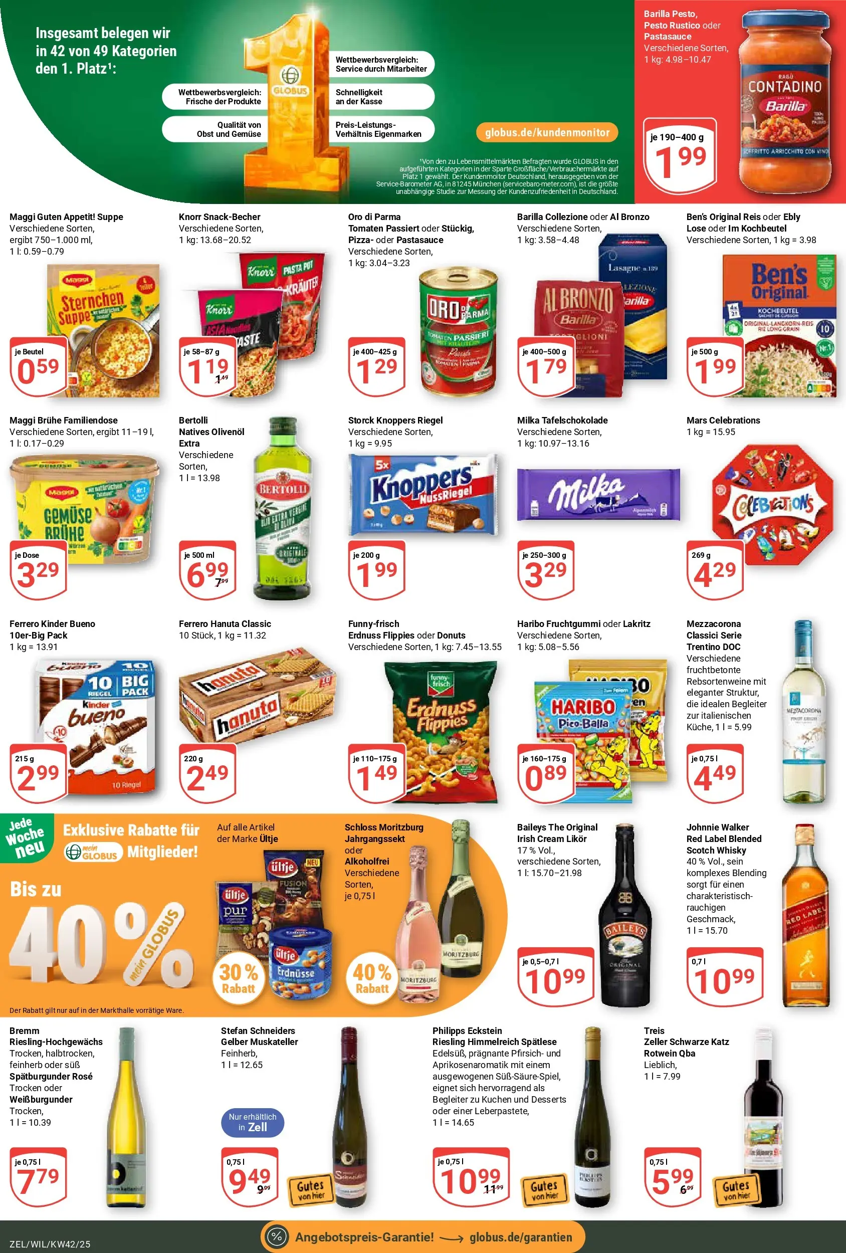 Globus prospekt Wittlich	 (ab 12.10.2025) » Angebote online | Seite: 4 | Produkte: Maggi, Rotwein, Pfirsich, Johnnie walker