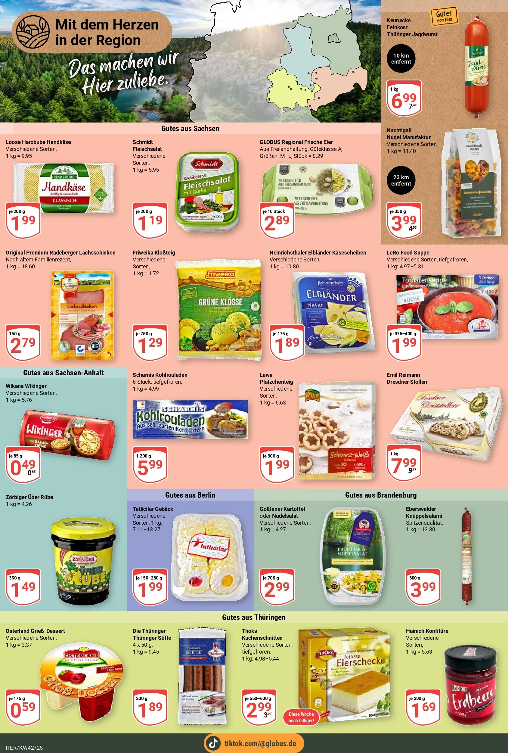 Globus prospekt Hermsdorf	 (ab 12.10.2025) » Angebote online | Seite: 15 | Produkte: Eier, Küche, Wurst