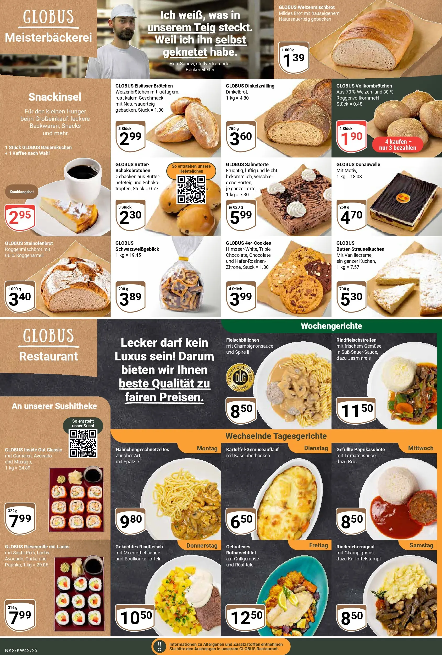 Globus prospekt Neunkirchen	 (ab 12.10.2025) » Angebote online | Seite: 9 | Produkte: Käse, Kaffee, Gemüse, Rindfleisch