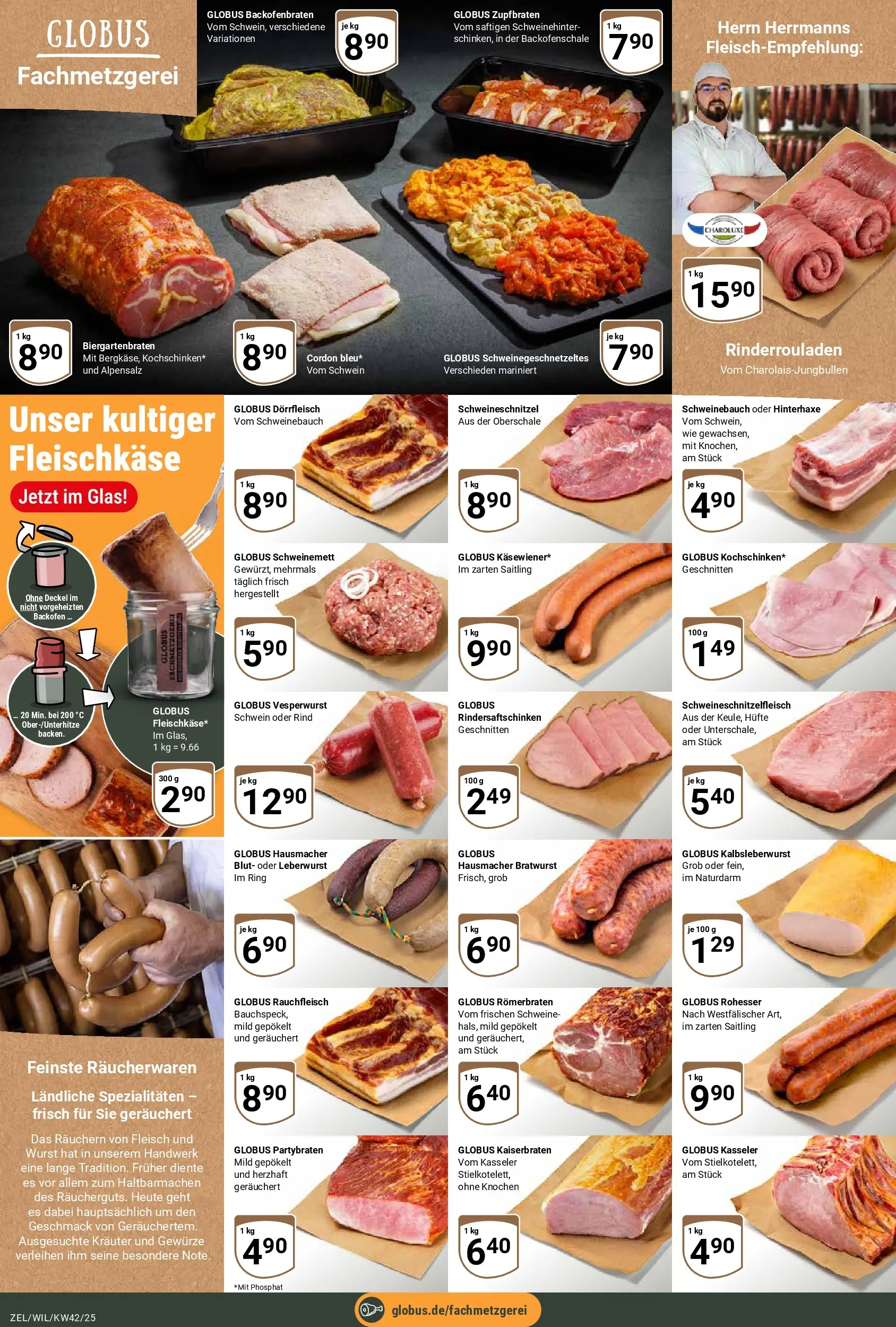Globus prospekt Wittlich	 (ab 12.10.2025) » Angebote online | Seite: 9 | Produkte: Gewürze, Wurst, Backofen, Fleisch