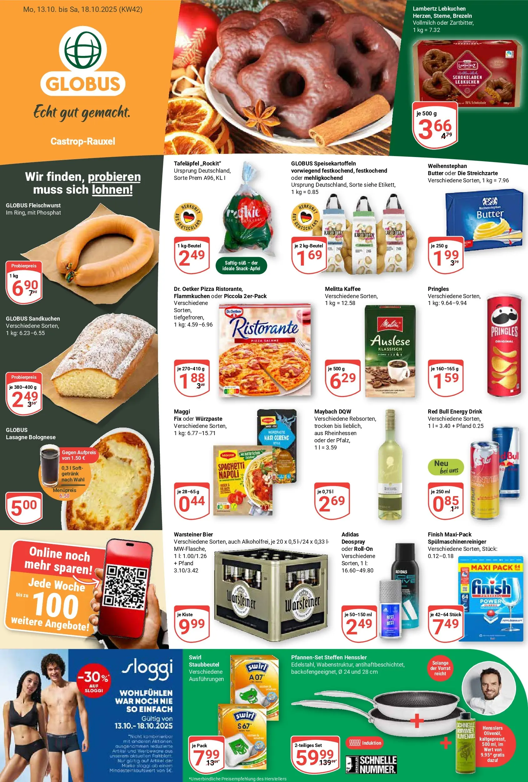 Globus prospekt Castrop-Rauxel	 (ab 12.10.2025) » Angebote online | Seite: 1 | Produkte: Ristorante, Melitta, Kaffee, Bier