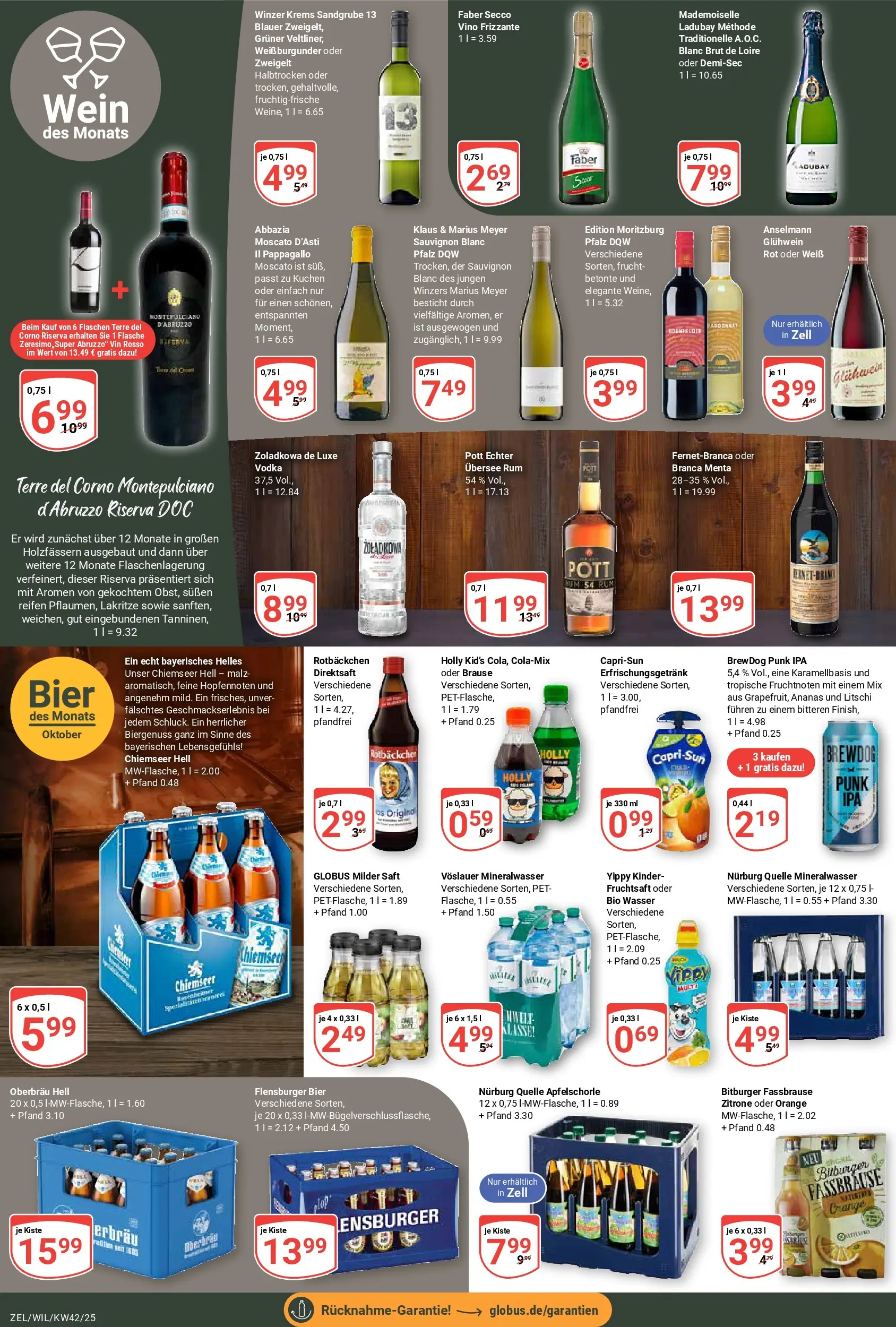 Globus prospekt Wittlich	 (ab 12.10.2025) » Angebote online | Seite: 15 | Produkte: Bier, Ananas, Wein, Vodka