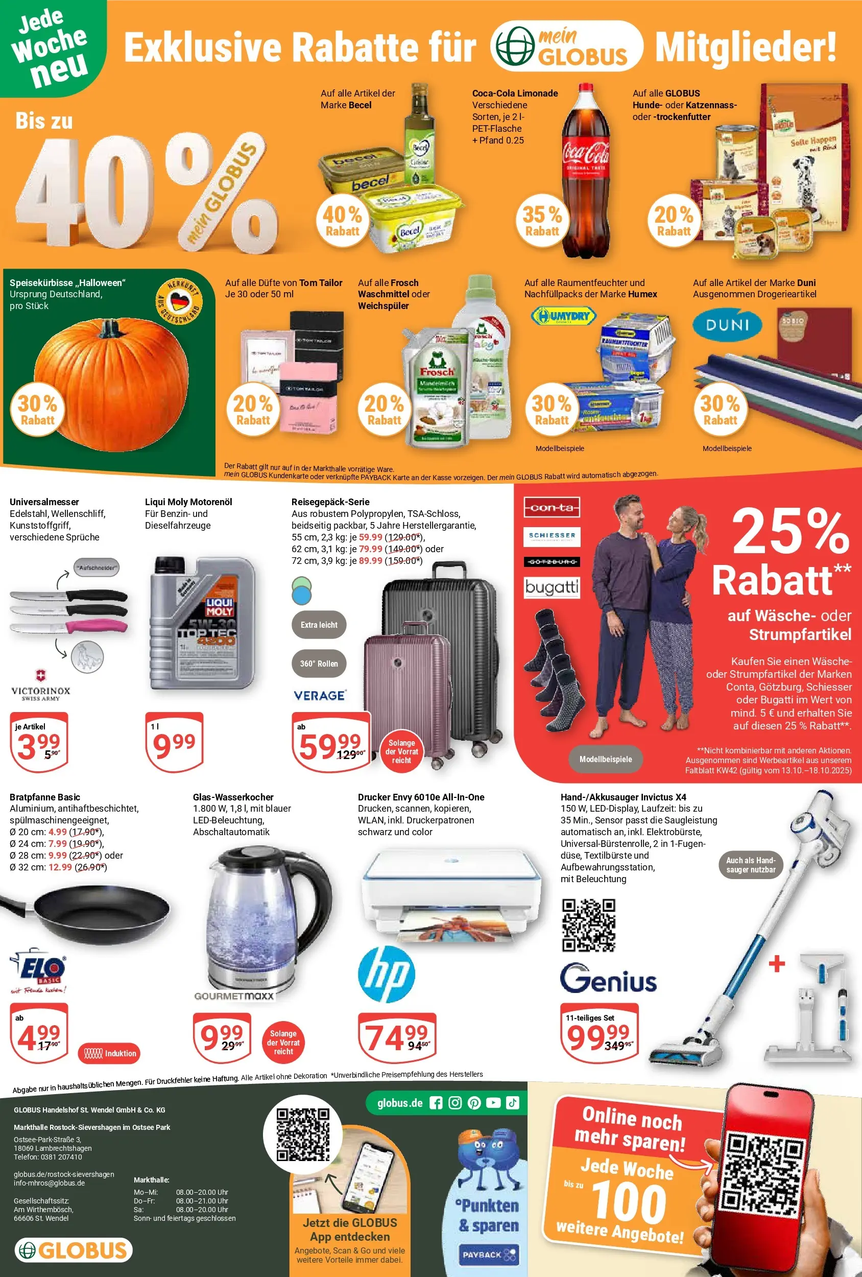 Globus prospekt Lambrechtshagen	 (ab 12.10.2025) » Angebote online | Seite: 28 | Produkte: Coca cola, Becel, Waschmittel, Telefon
