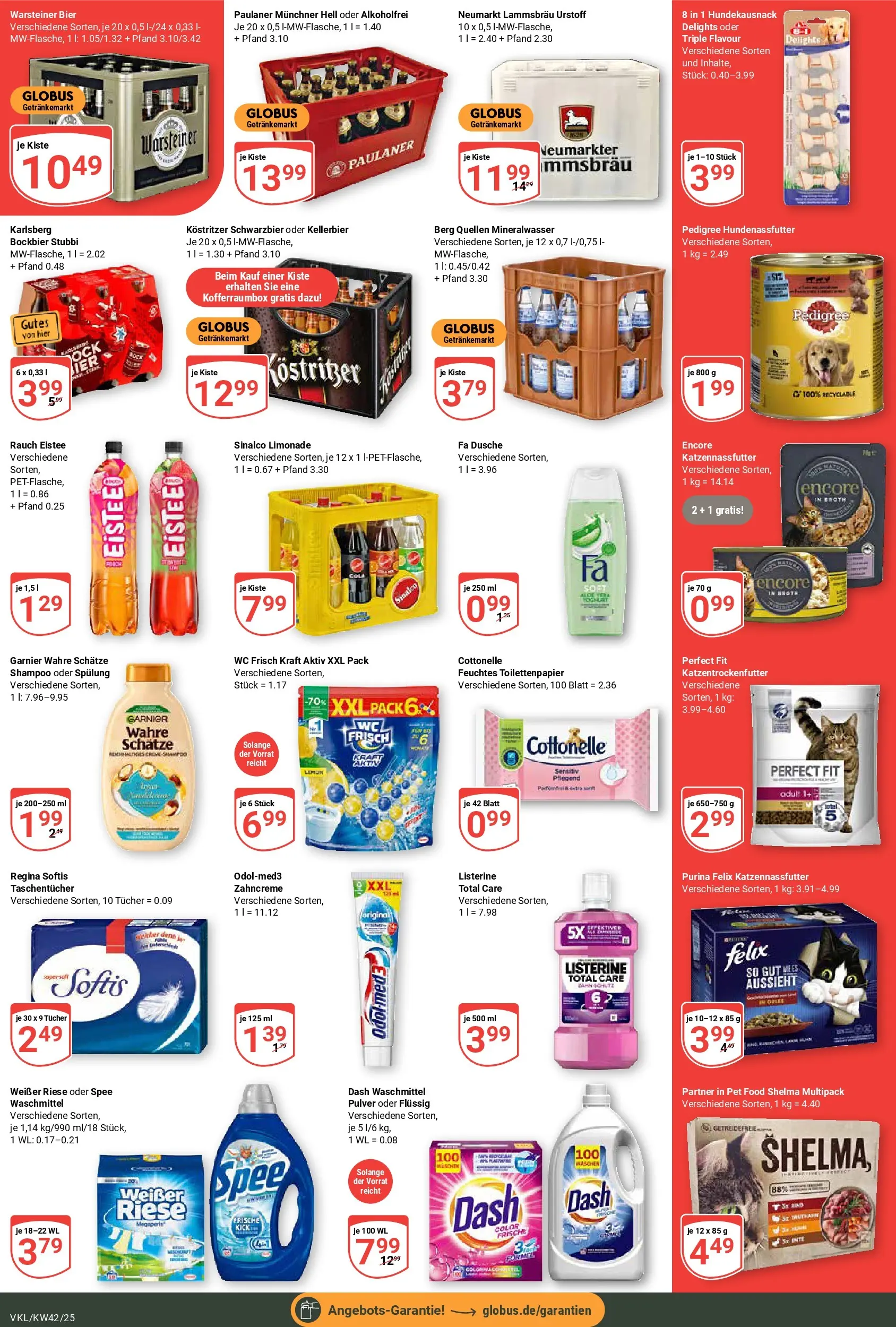 Globus prospekt Völklingen	 (ab 12.10.2025) » Angebote online | Seite: 8 | Produkte: Sinalco, Kostritzer, Bier, Spülung
