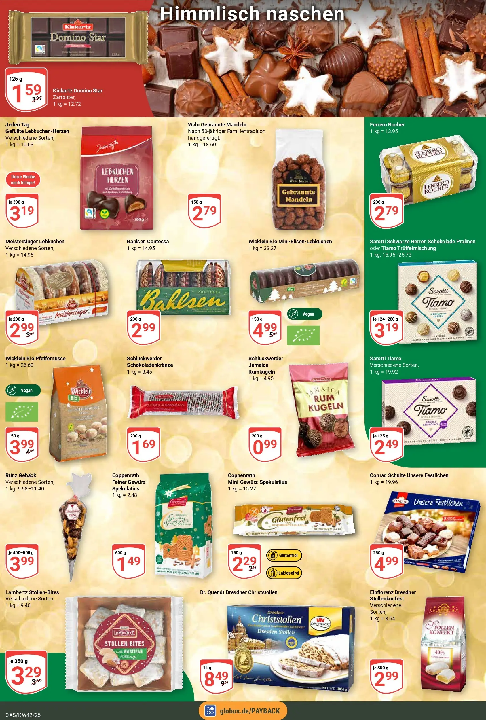 Globus prospekt Castrop-Rauxel	 (ab 12.10.2025) » Angebote online | Seite: 5 | Produkte: Ferrero rocher, Schokolade, Mandeln, Rumkugeln