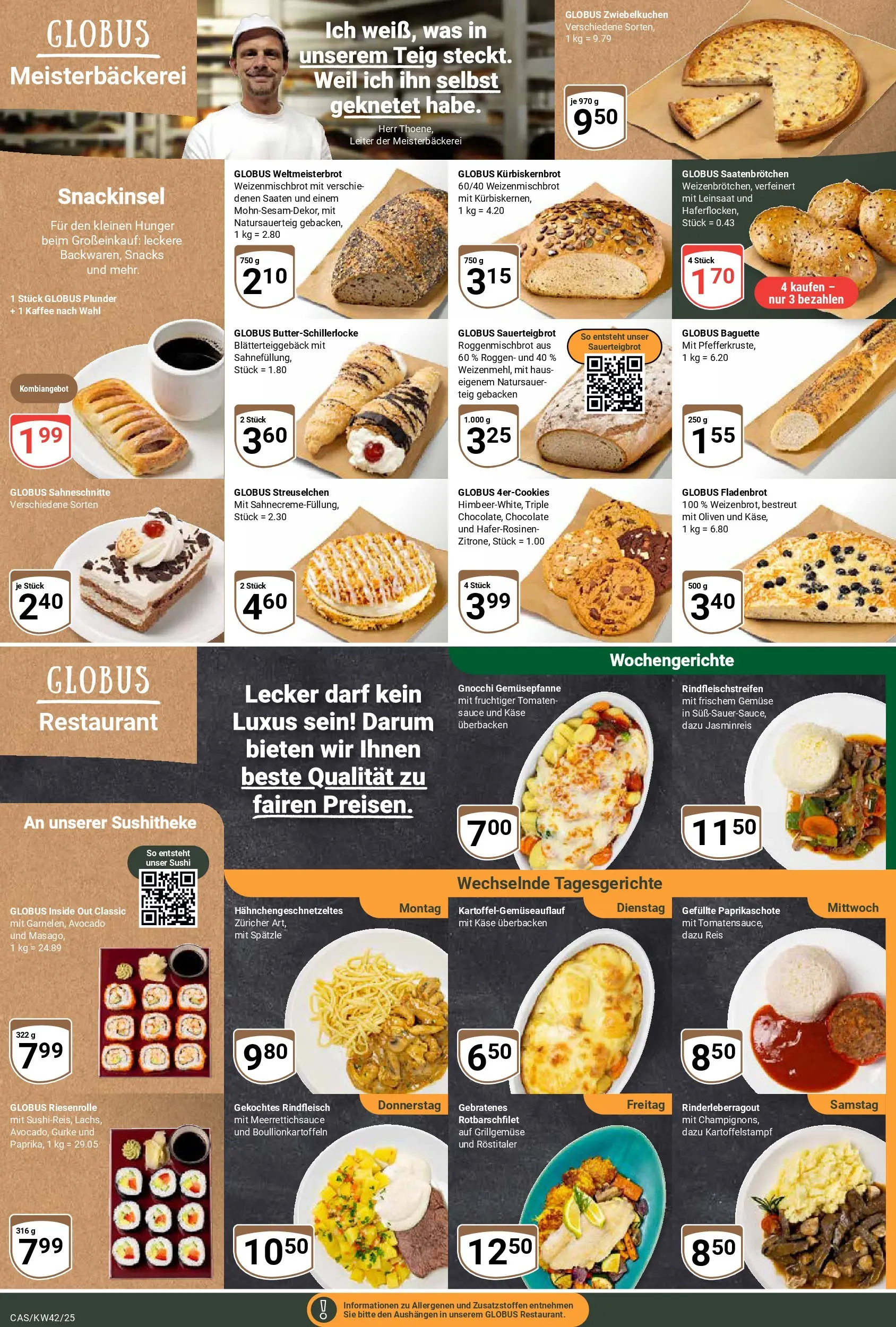 Globus prospekt Castrop-Rauxel	 (ab 12.10.2025) » Angebote online | Seite: 7 | Produkte: Baguette, Tomaten, Reis, Rindfleisch