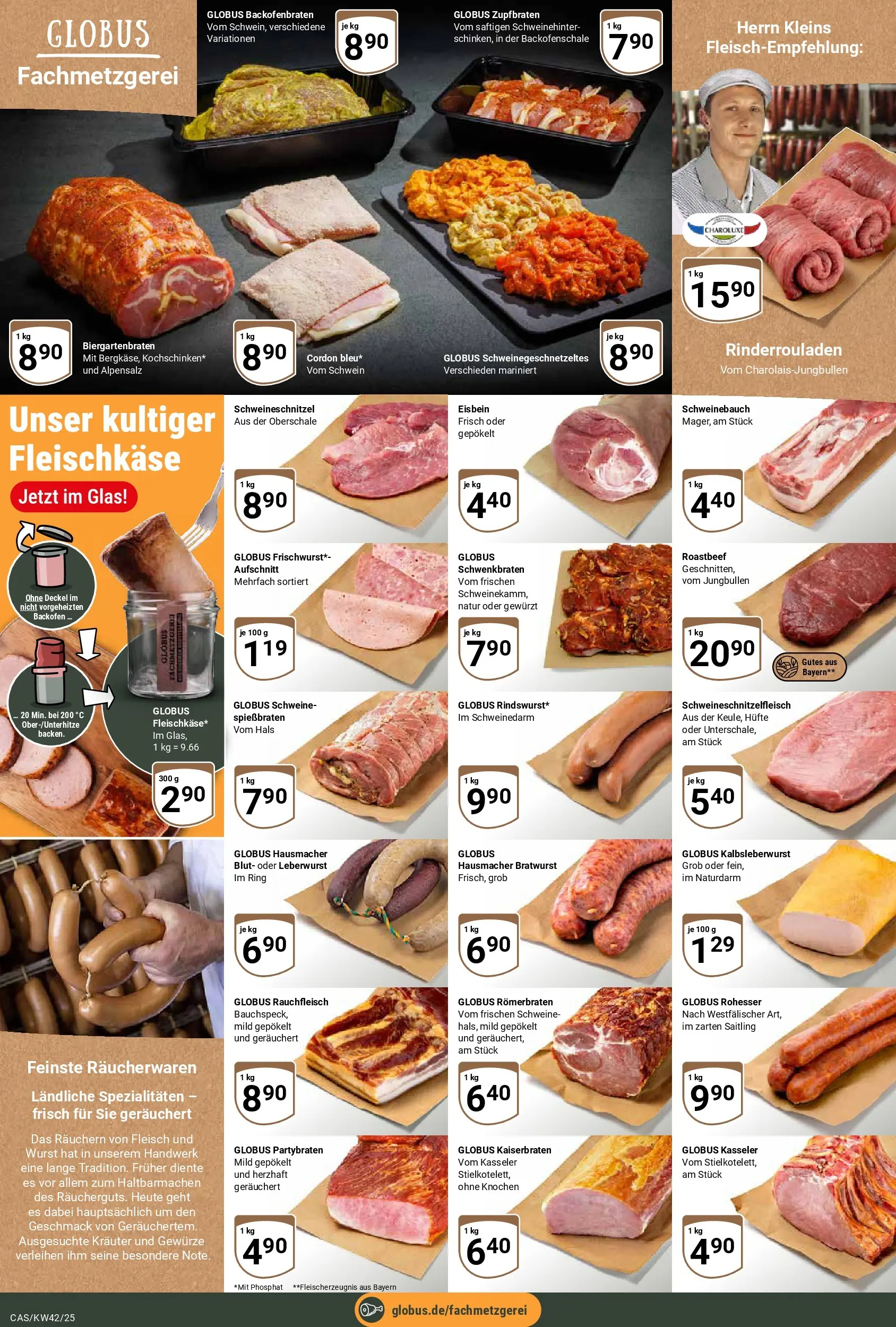 Globus prospekt Castrop-Rauxel	 (ab 12.10.2025) » Angebote online | Seite: 8 | Produkte: Roastbeef, Gewürze, Backofen, Fleisch