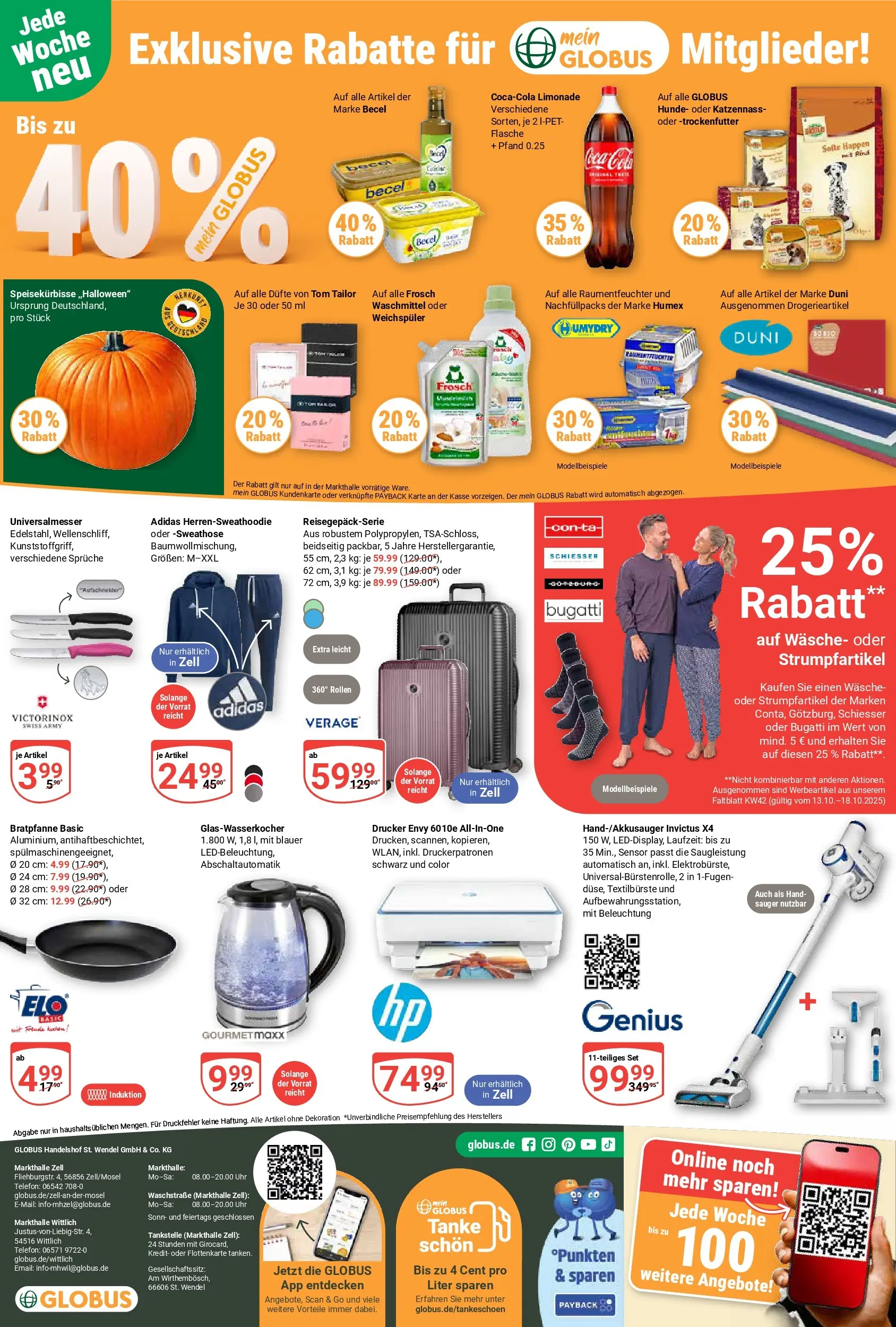 Globus prospekt Wittlich	 (ab 12.10.2025) » Angebote online | Seite: 23 | Produkte: Limonade, Weichspüler, Telefon, Drucker