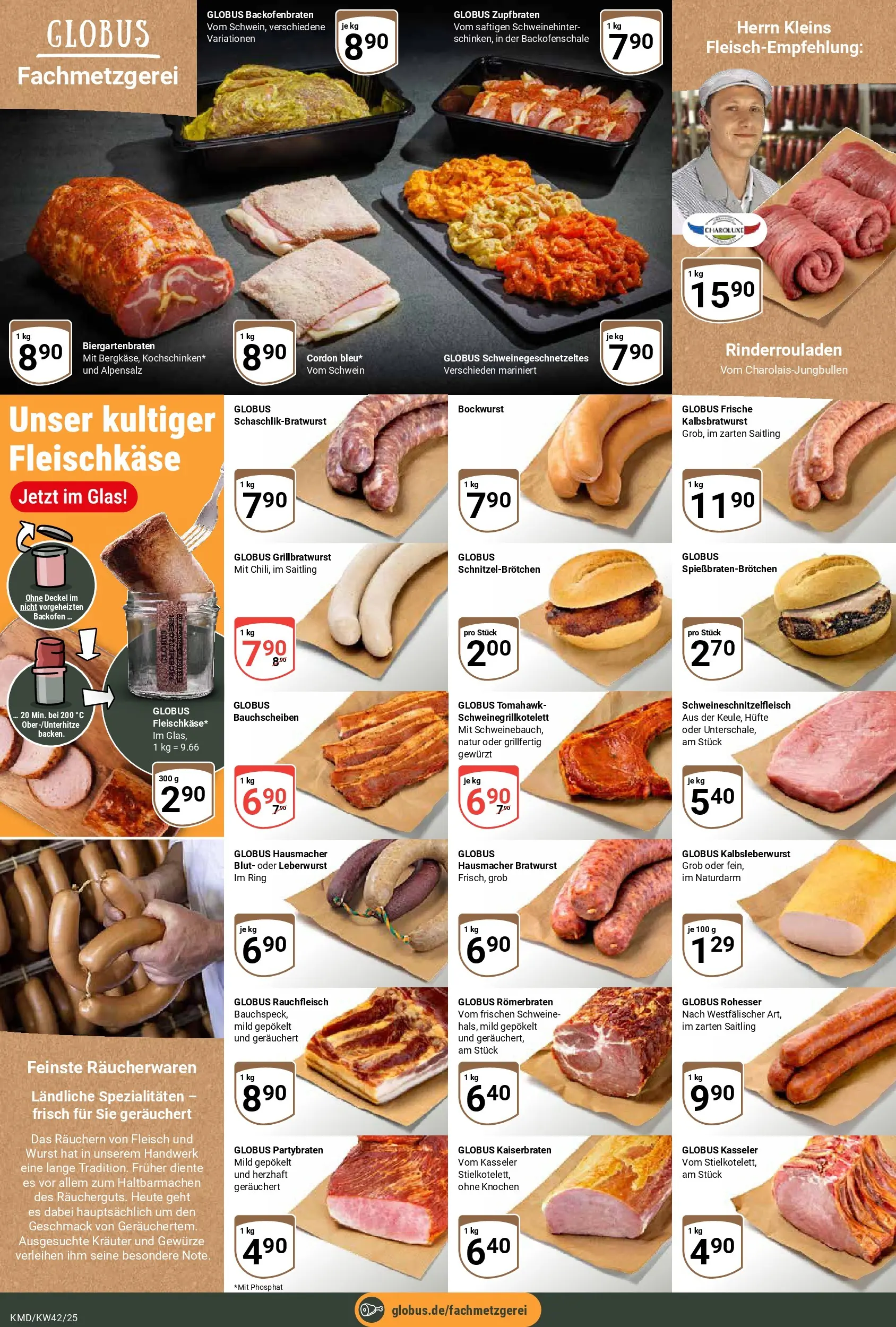 Globus prospekt Köln	 (ab 12.10.2025) » Angebote online | Seite: 2 | Produkte: Bratwurst, Wurst, Backofen, Fleisch