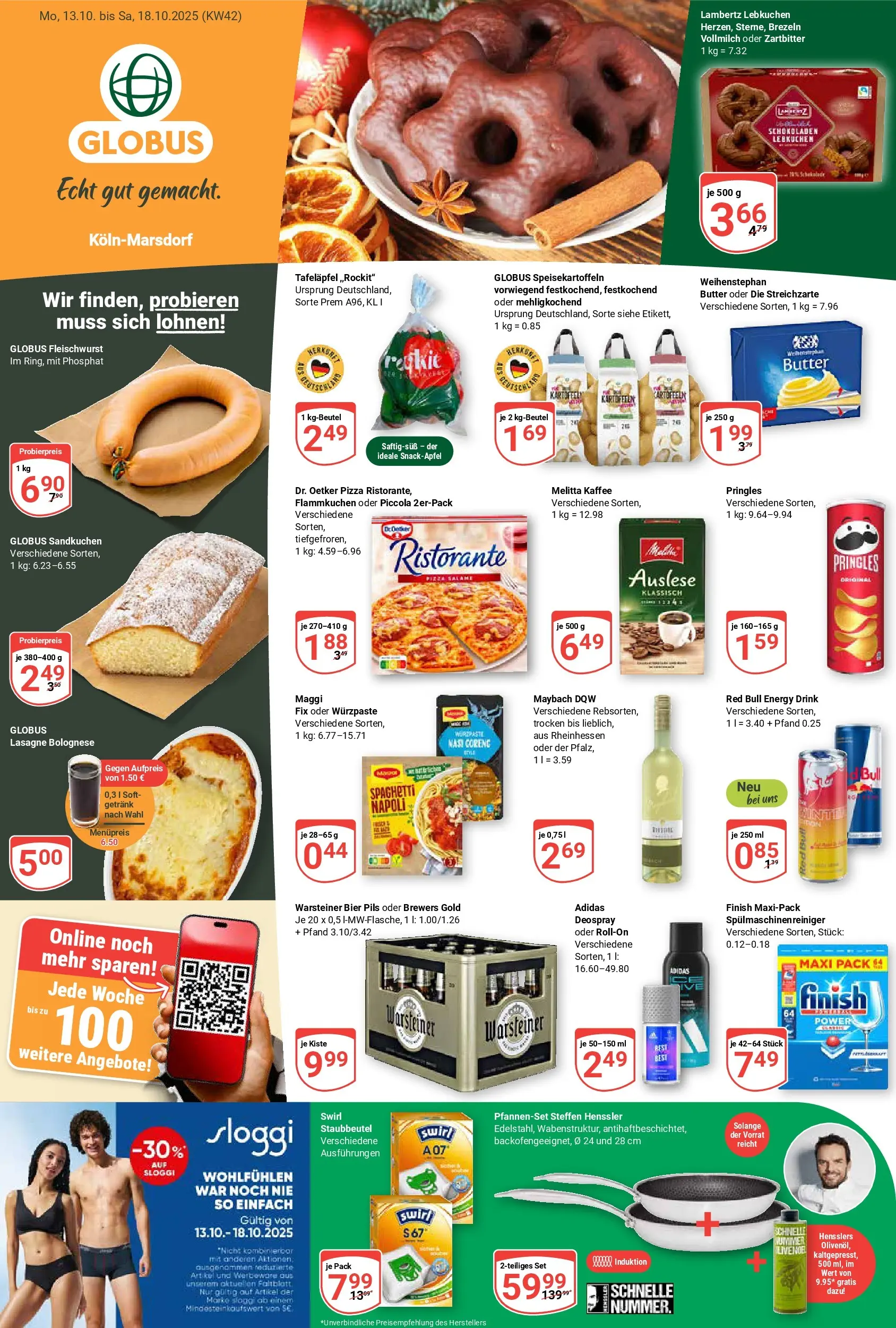 Globus prospekt Köln	 (ab 12.10.2025) » Angebote online | Seite: 3 | Produkte: Melitta kaffee, Butter, Kartoffeln, Salami