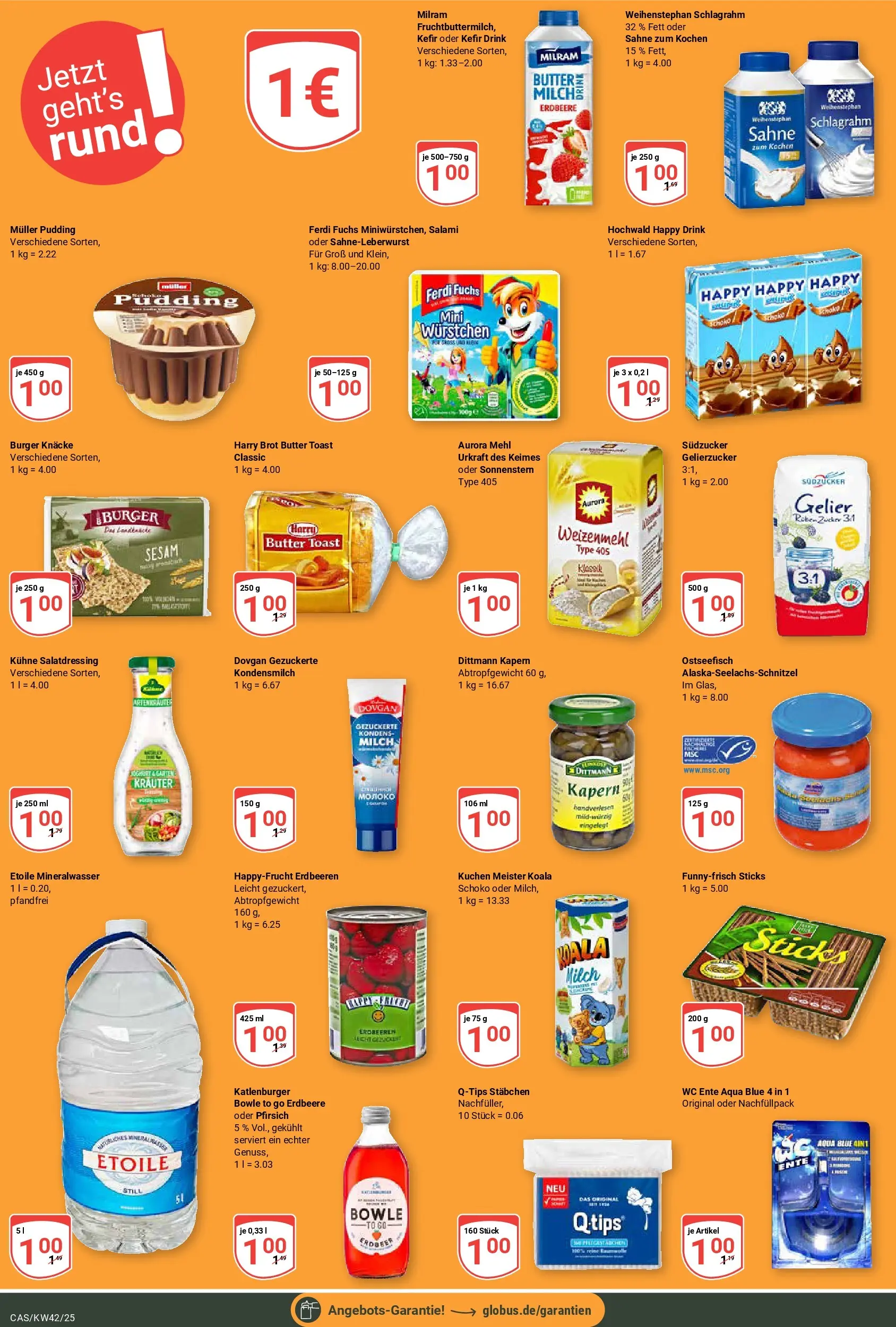 Globus prospekt Castrop-Rauxel	 (ab 12.10.2025) » Angebote online | Seite: 12 | Produkte: Kefir, Toast, Pfirsich, Sahne