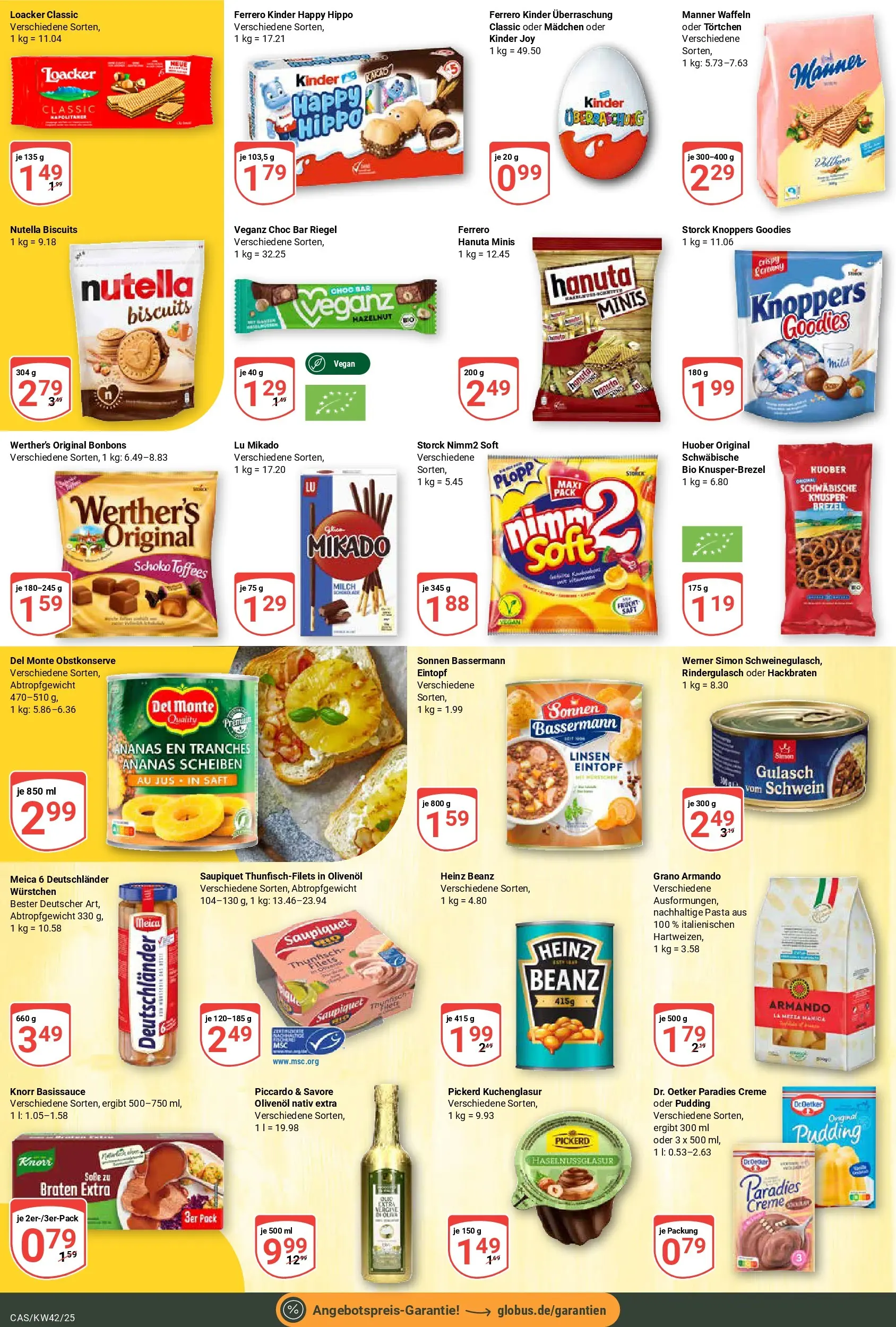 Globus prospekt Castrop-Rauxel	 (ab 12.10.2025) » Angebote online | Seite: 15 | Produkte: Kinder joy, Soße, Gulasch, Pasta