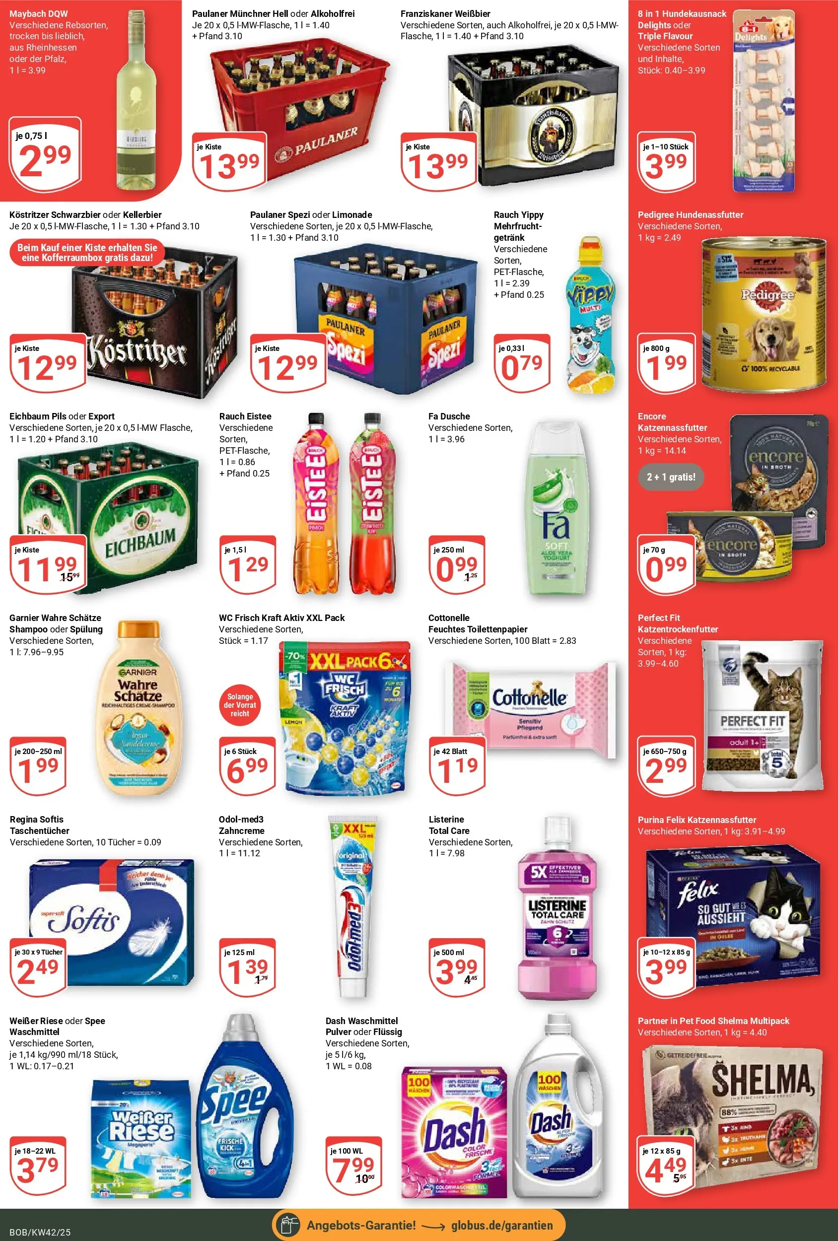 Globus prospekt Bobenheim-Roxheim	 (ab 12.10.2025) » Angebote online | Seite: 5 | Produkte: Kostritzer, Shampoo, Pedigree, Listerine