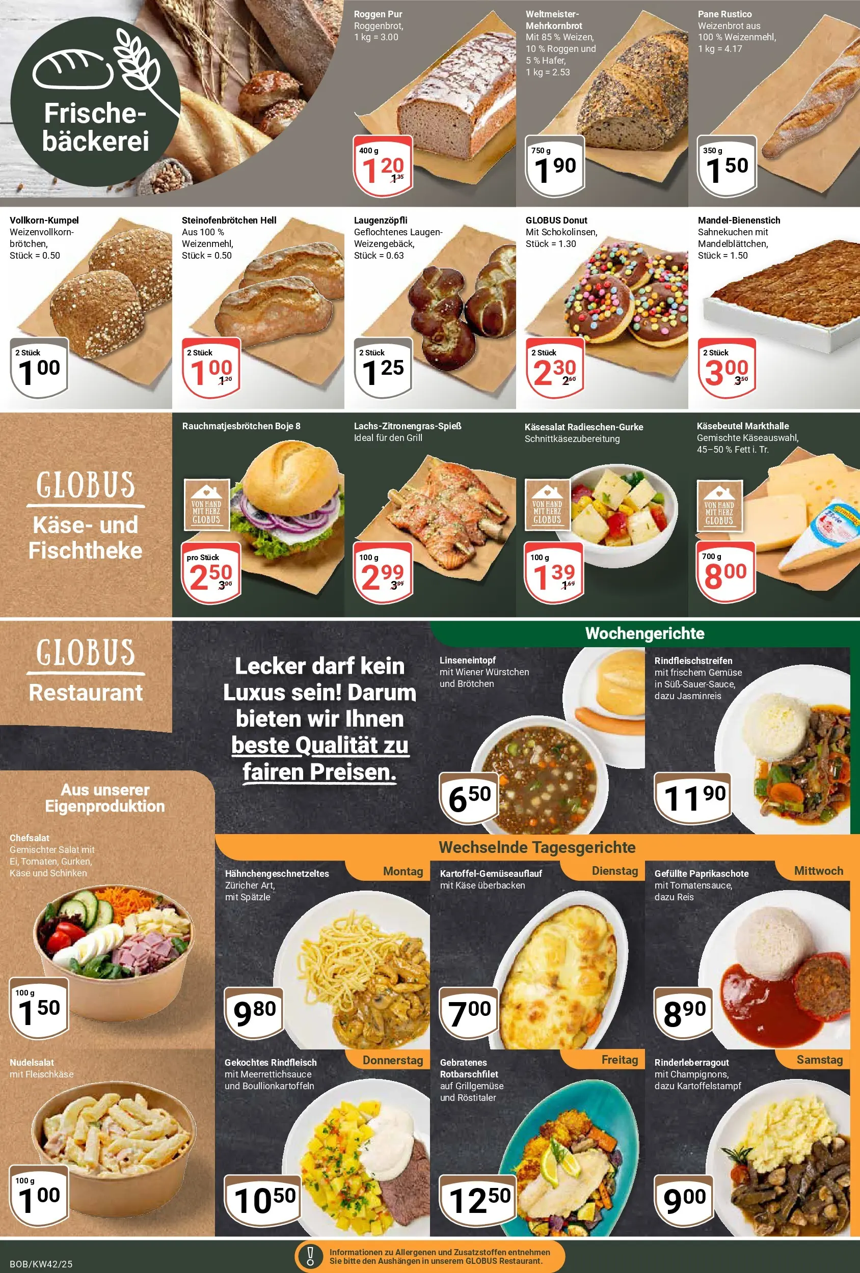 Globus prospekt Bobenheim-Roxheim	 (ab 12.10.2025) » Angebote online | Seite: 7 | Produkte: Käse, Pane, Gemüse, Reis