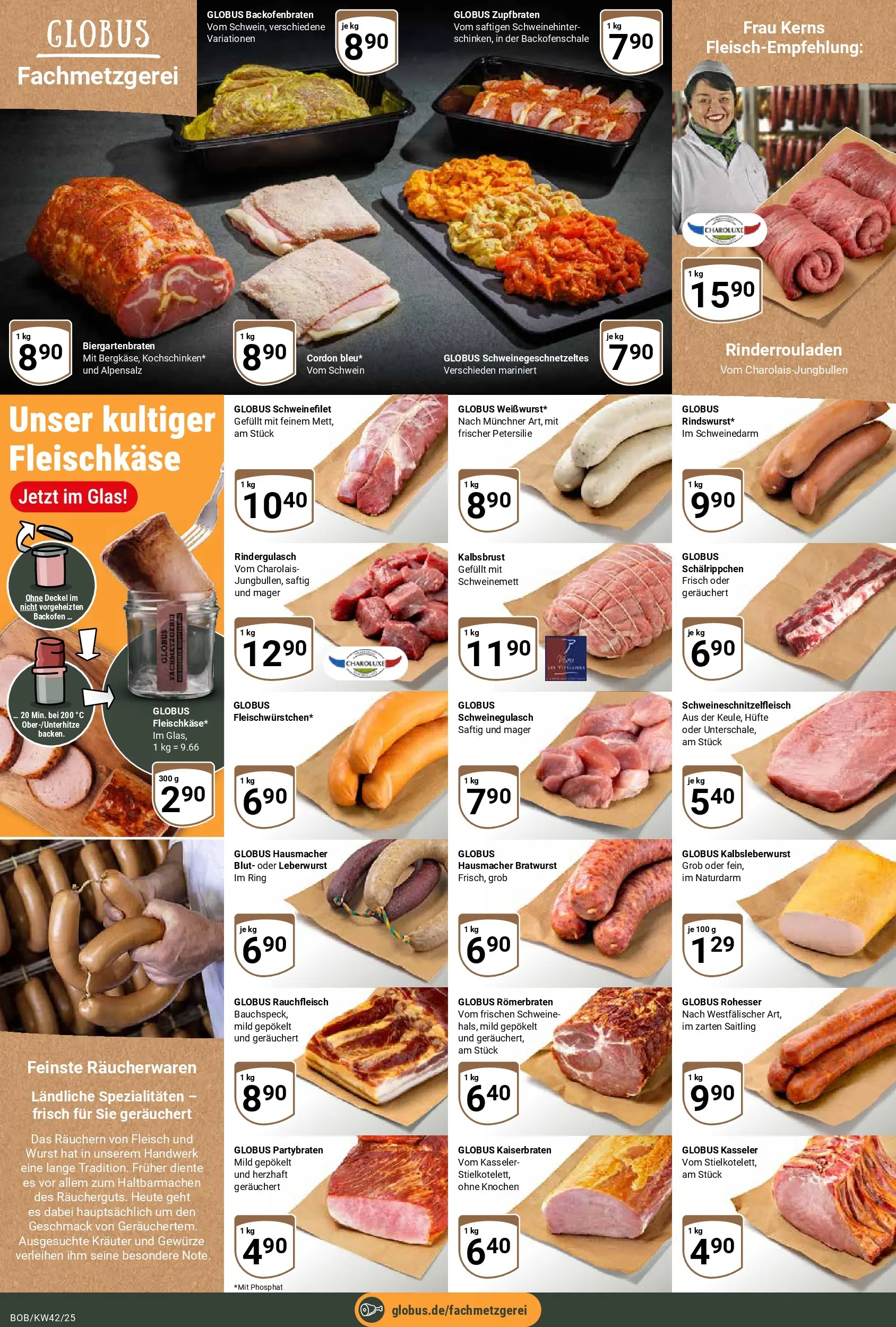 Globus prospekt Bobenheim-Roxheim	 (ab 12.10.2025) » Angebote online | Seite: 8 | Produkte: Schweinegulasch, Rindergulasch, Schweinefilet, Backofen