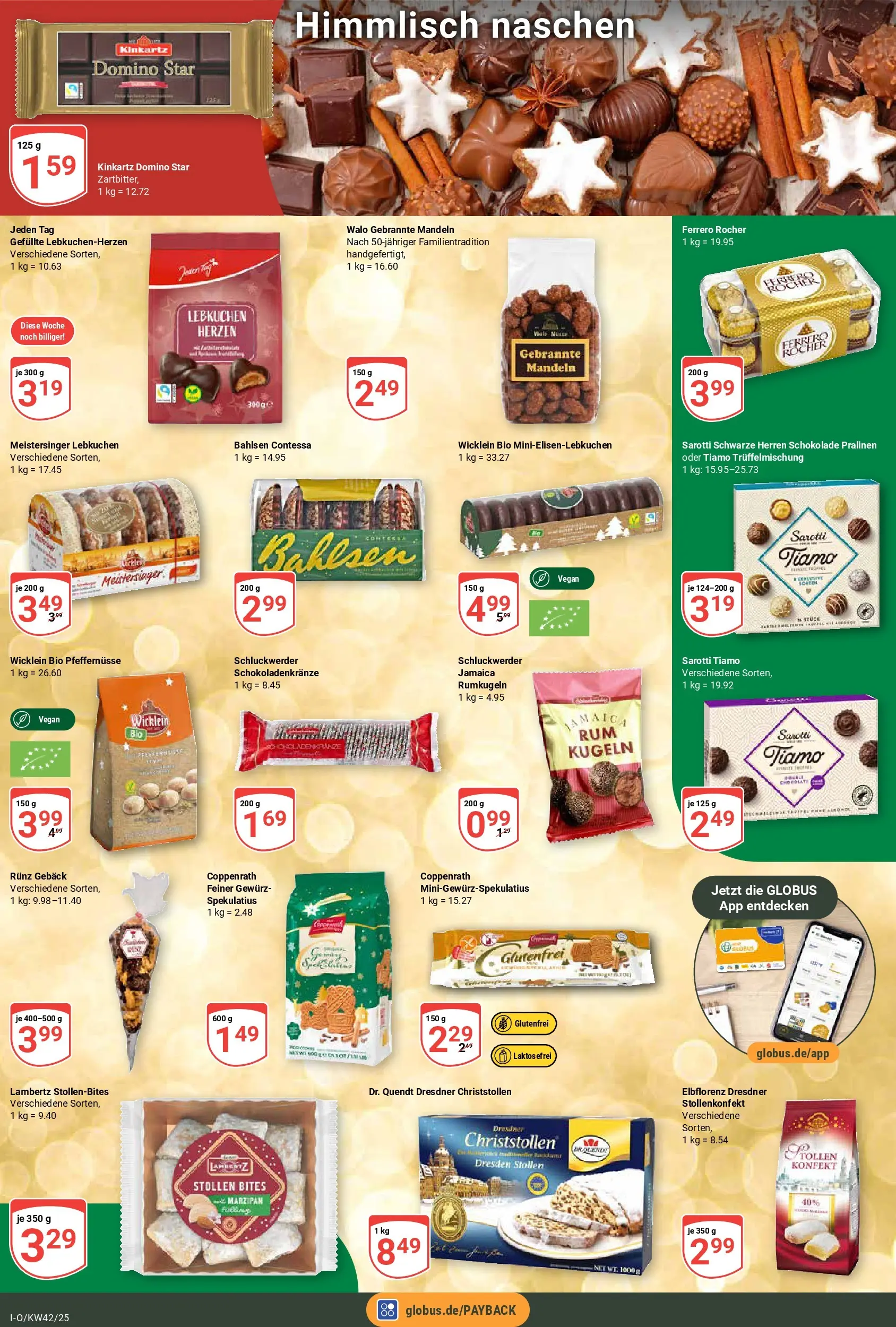 Globus prospekt Idar-Oberstein	 (ab 12.10.2025) » Angebote online | Seite: 7 | Produkte: Ferrero rocher, Schokolade, Mandeln, Rumkugeln
