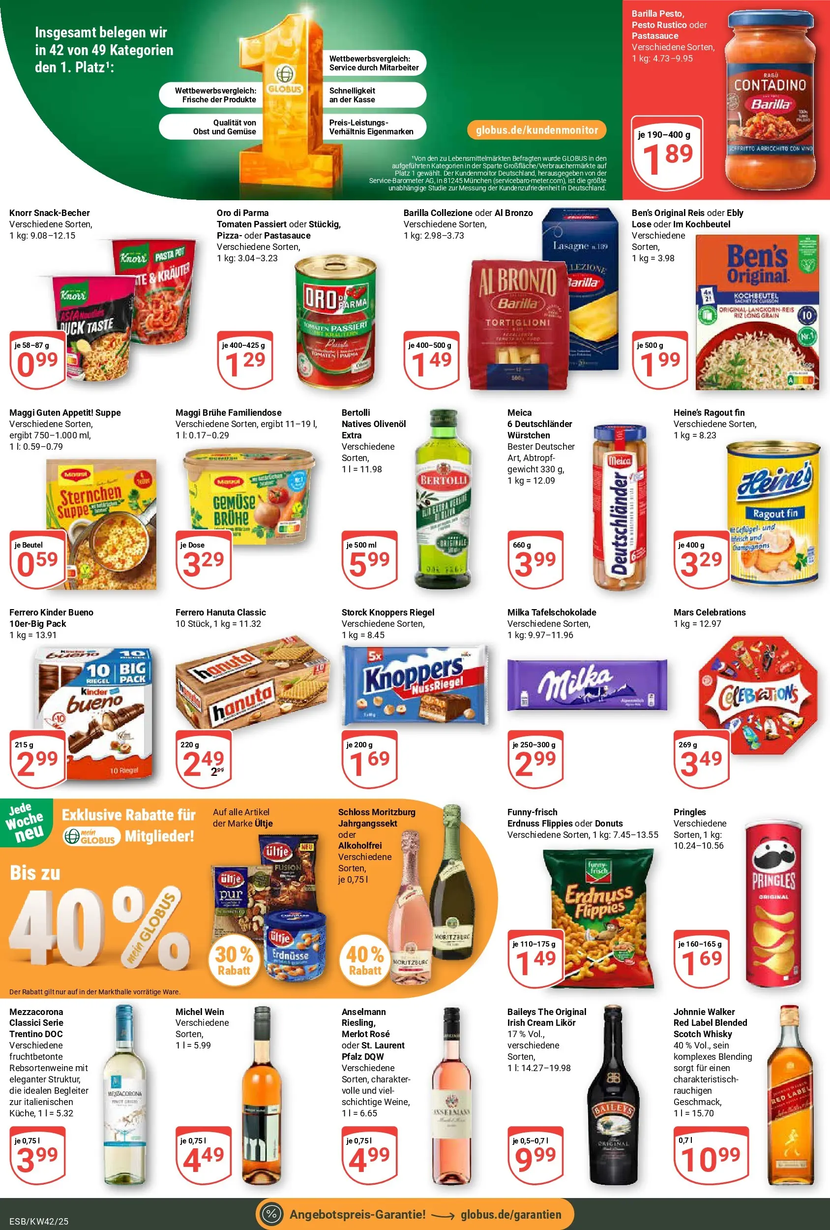 Globus prospekt Eschborn	 (ab 12.10.2025) » Angebote online | Seite: 4 | Produkte: Gewicht, Maggi, Likör, Milka