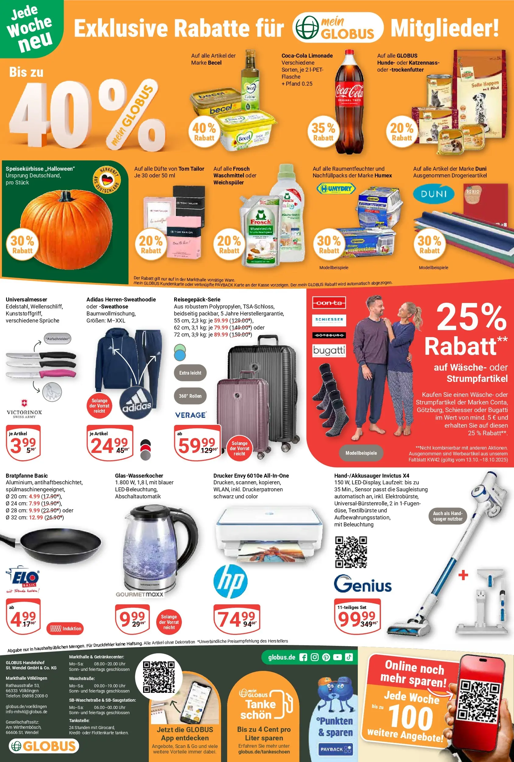 Globus prospekt Völklingen	 (ab 12.10.2025) » Angebote online | Seite: 27 | Produkte: Sweathose, Weichspüler, Waschmittel, Uhr