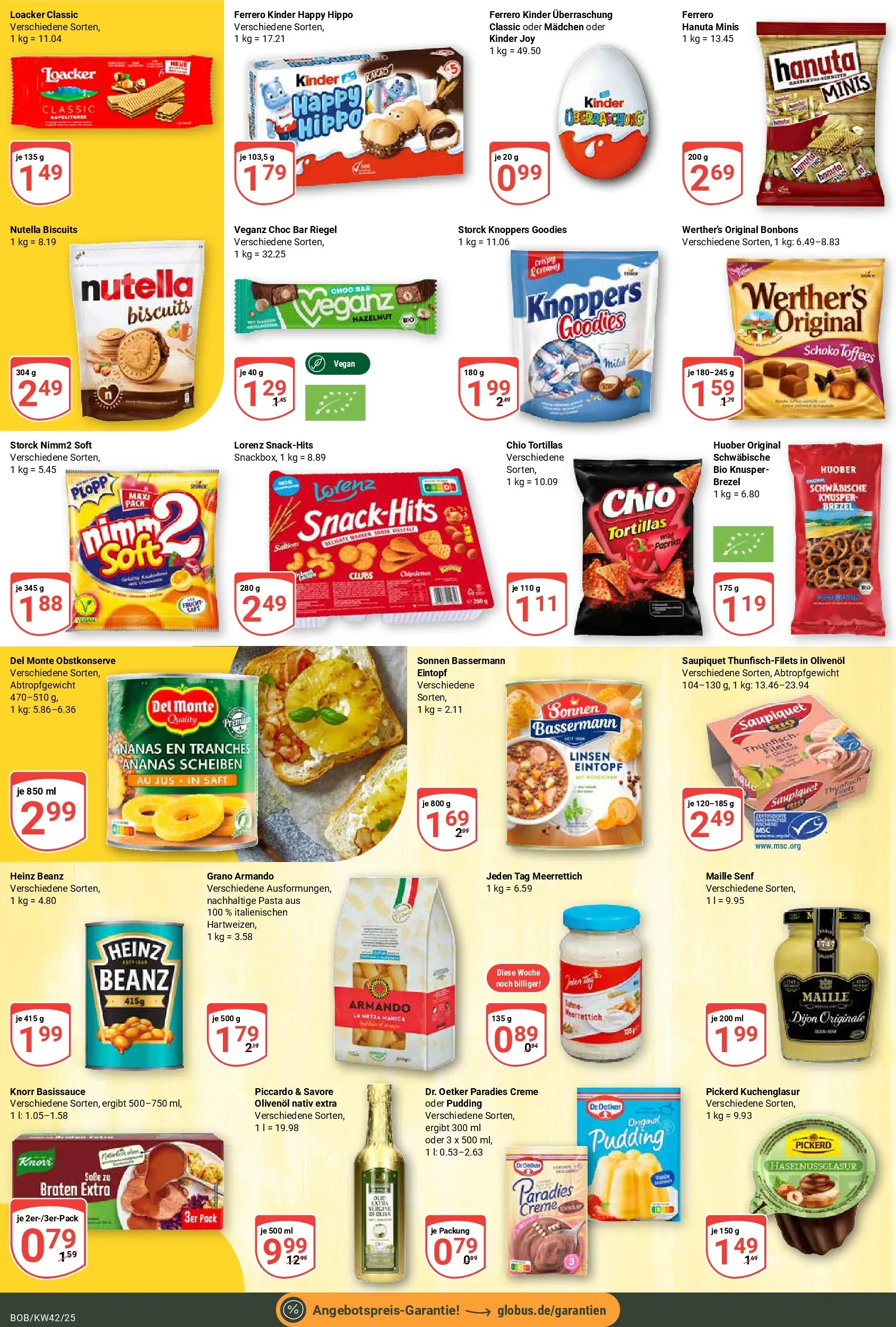 Globus prospekt Bobenheim-Roxheim	 (ab 12.10.2025) » Angebote online | Seite: 13 | Produkte: Knorr, Creme, Knoppers, Chio tortillas