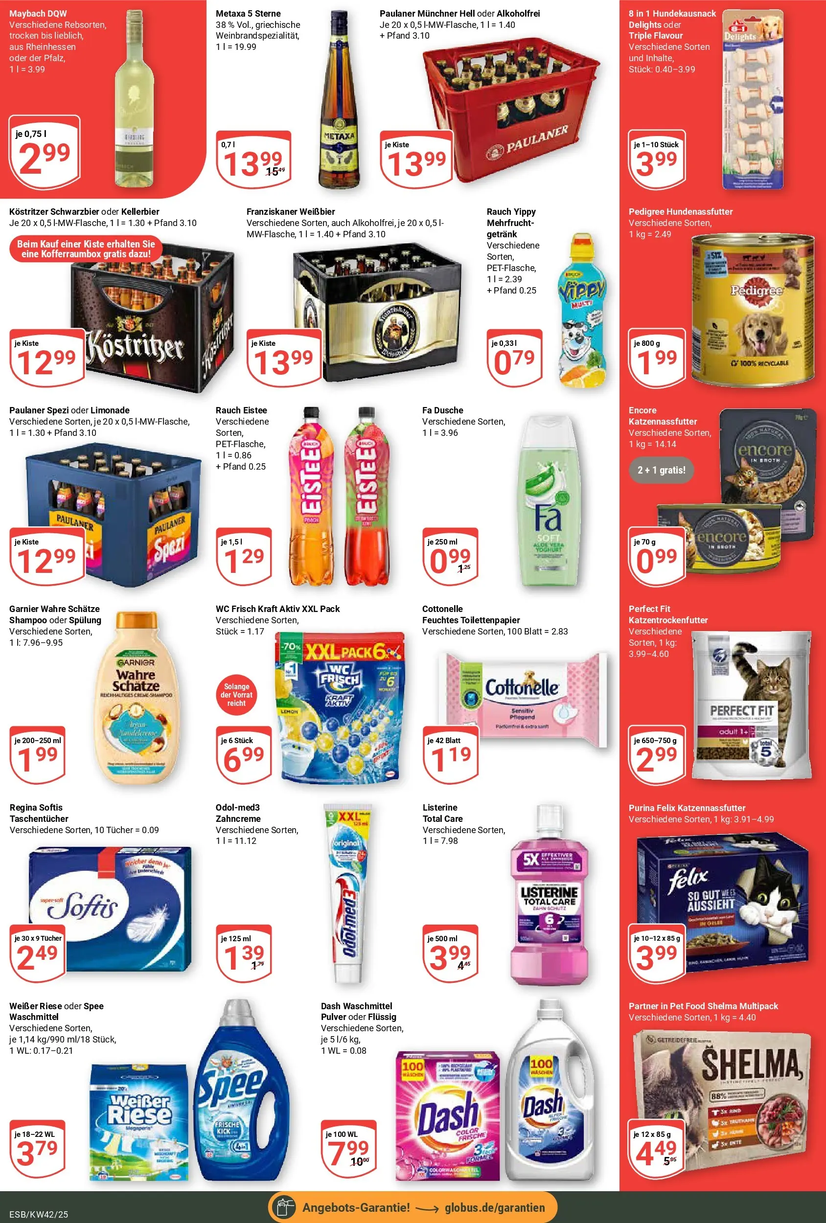 Globus prospekt Eschborn	 (ab 12.10.2025) » Angebote online | Seite: 5 | Produkte: Franziskaner, Weißbier, Paulaner spezi, Wc frisch