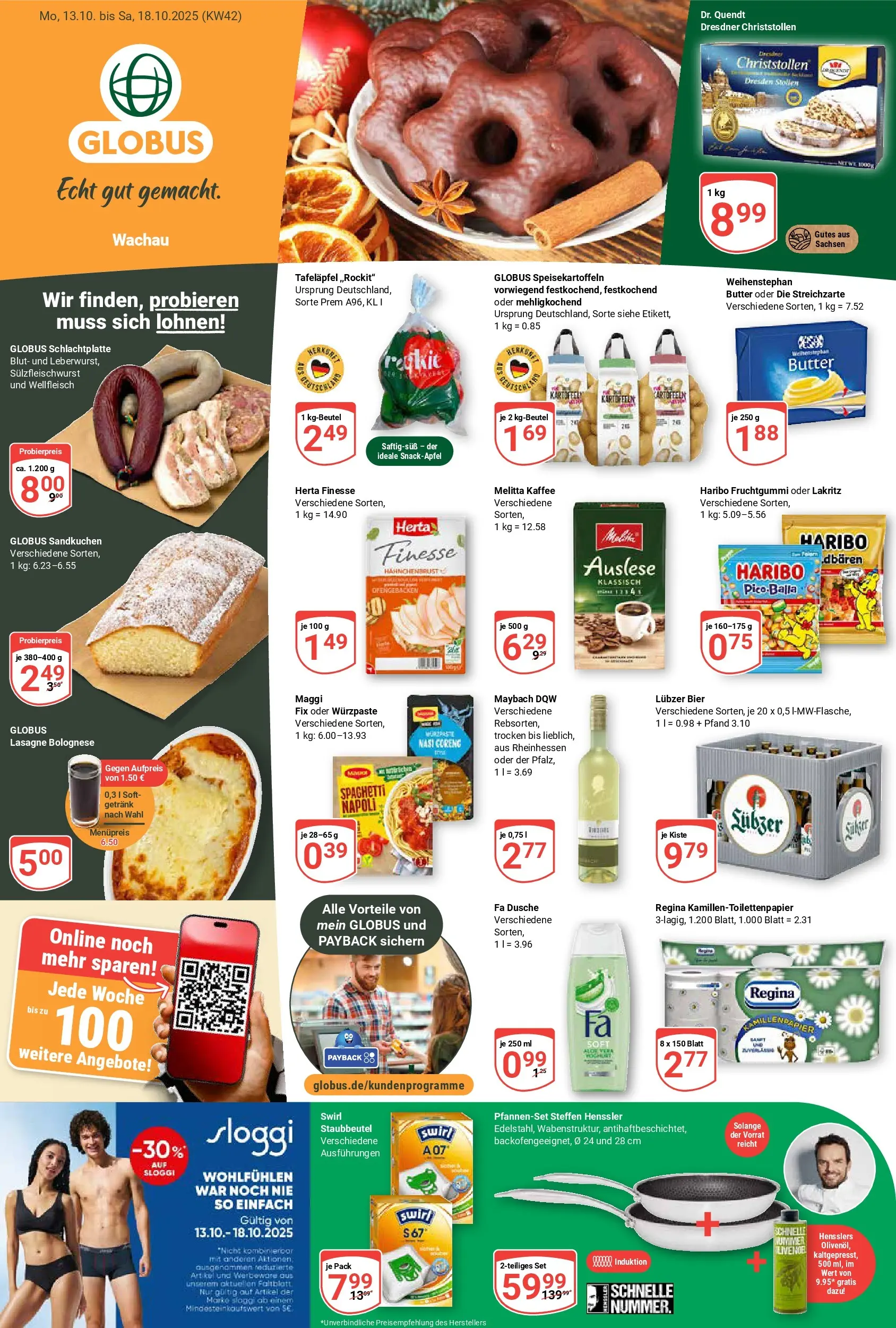 Globus prospekt Markkleeberg	 (ab 12.10.2025) » Angebote online | Seite: 1 | Produkte: Melitta, Melitta kaffee, Butter, Kartoffeln