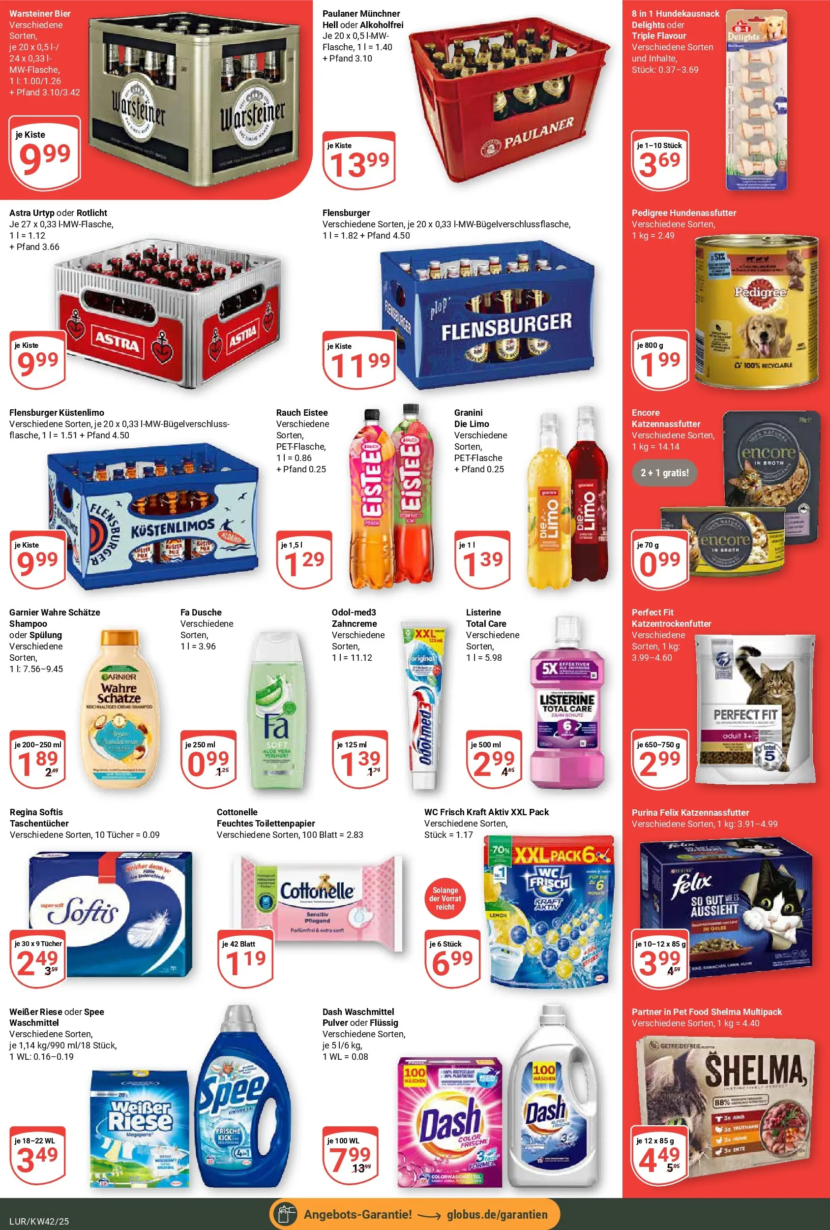 Globus prospekt Hamburg	 (ab 12.10.2025) » Angebote online | Seite: 8 | Produkte: Dusche, Spülung, Granini, Pedigree