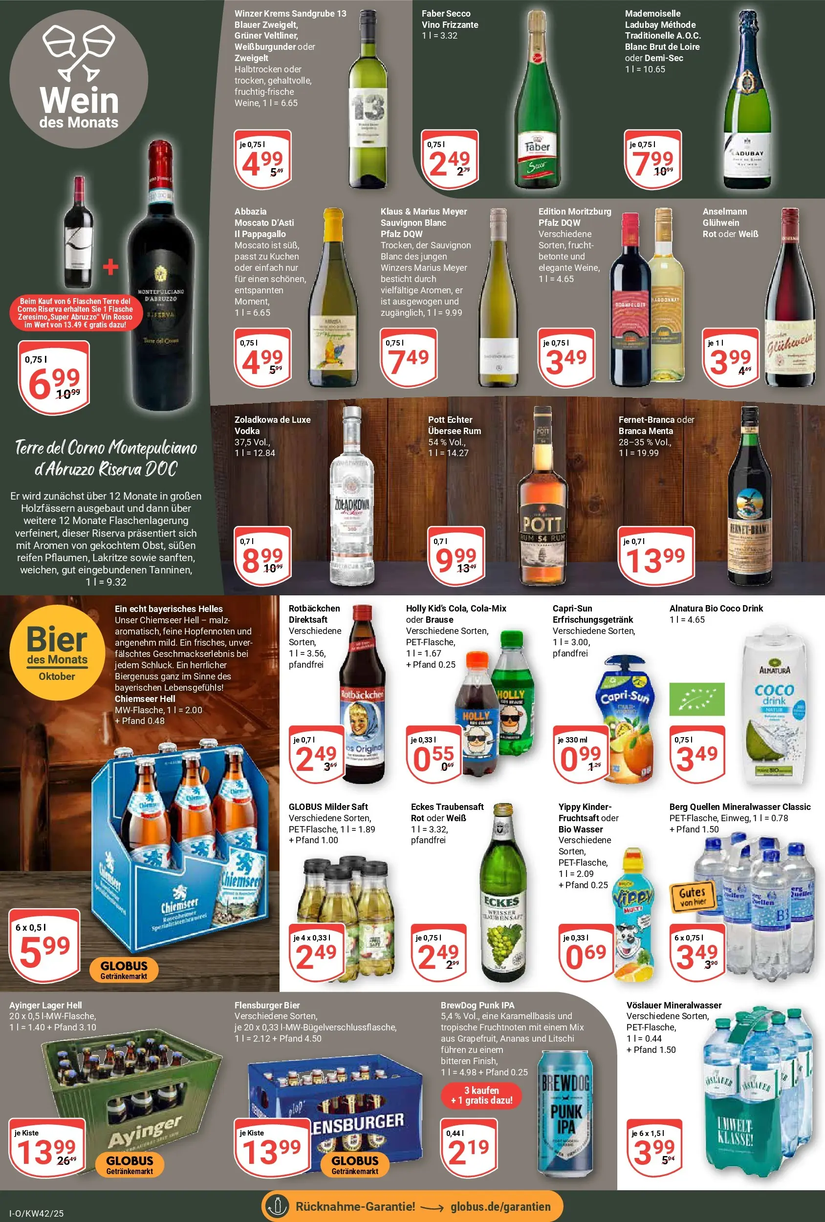 Globus prospekt Idar-Oberstein	 (ab 12.10.2025) » Angebote online | Seite: 16 | Produkte: Rum, Ananas, Flensburger, Saft
