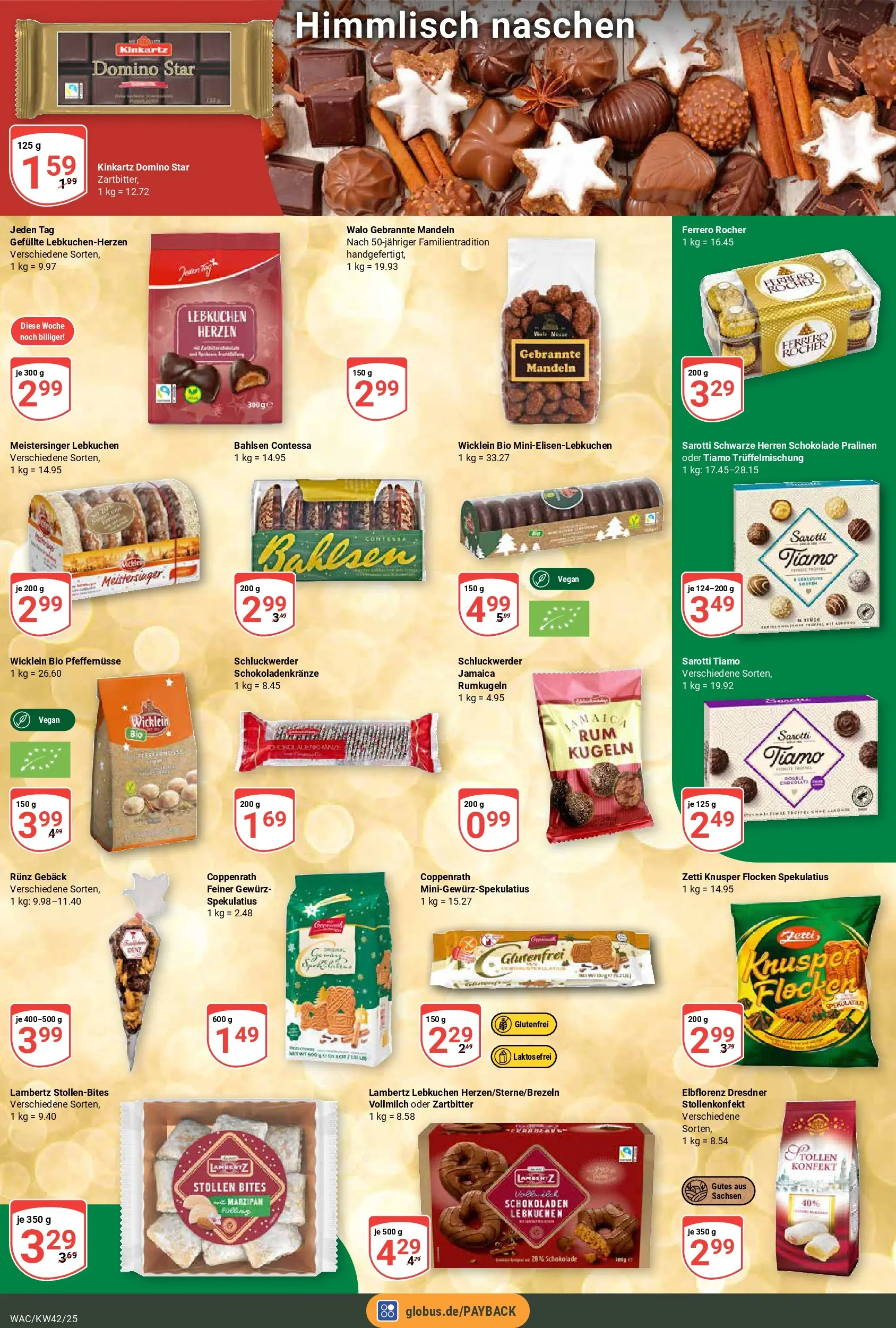 Globus prospekt Markkleeberg	 (ab 12.10.2025) » Angebote online | Seite: 5 | Produkte: Schokolade, Mandeln, Rumkugeln, Flocken