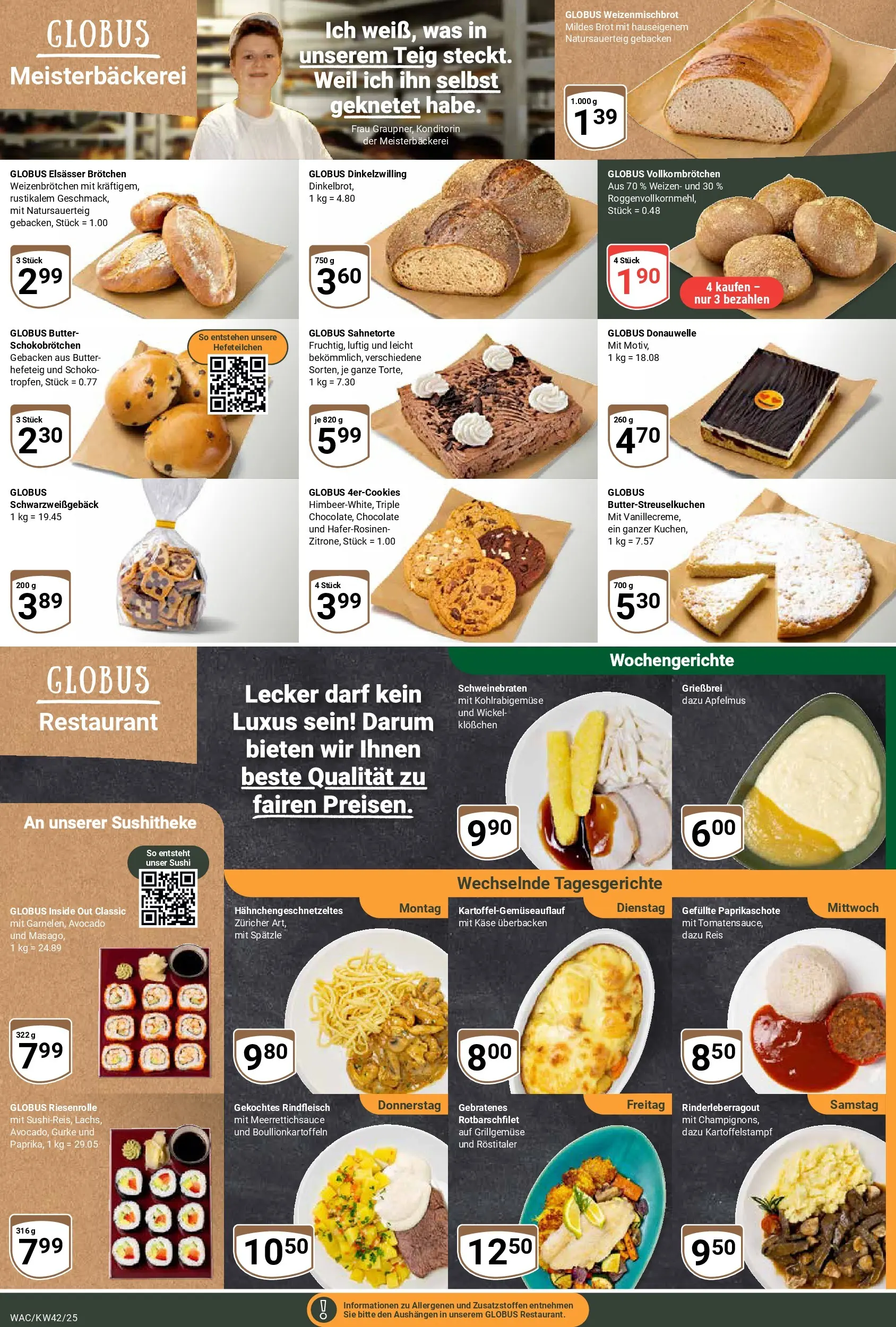 Globus prospekt Markkleeberg	 (ab 12.10.2025) » Angebote online | Seite: 7 | Produkte: Käse, Brot, Reis, Rindfleisch