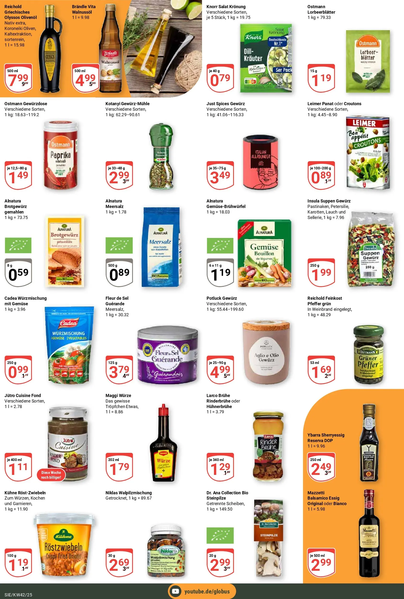 Globus prospekt Siegen	 (ab 12.10.2025) » Angebote online | Seite: 14 | Produkte: Maggi, Balsamico, Pfeffer, Kraut