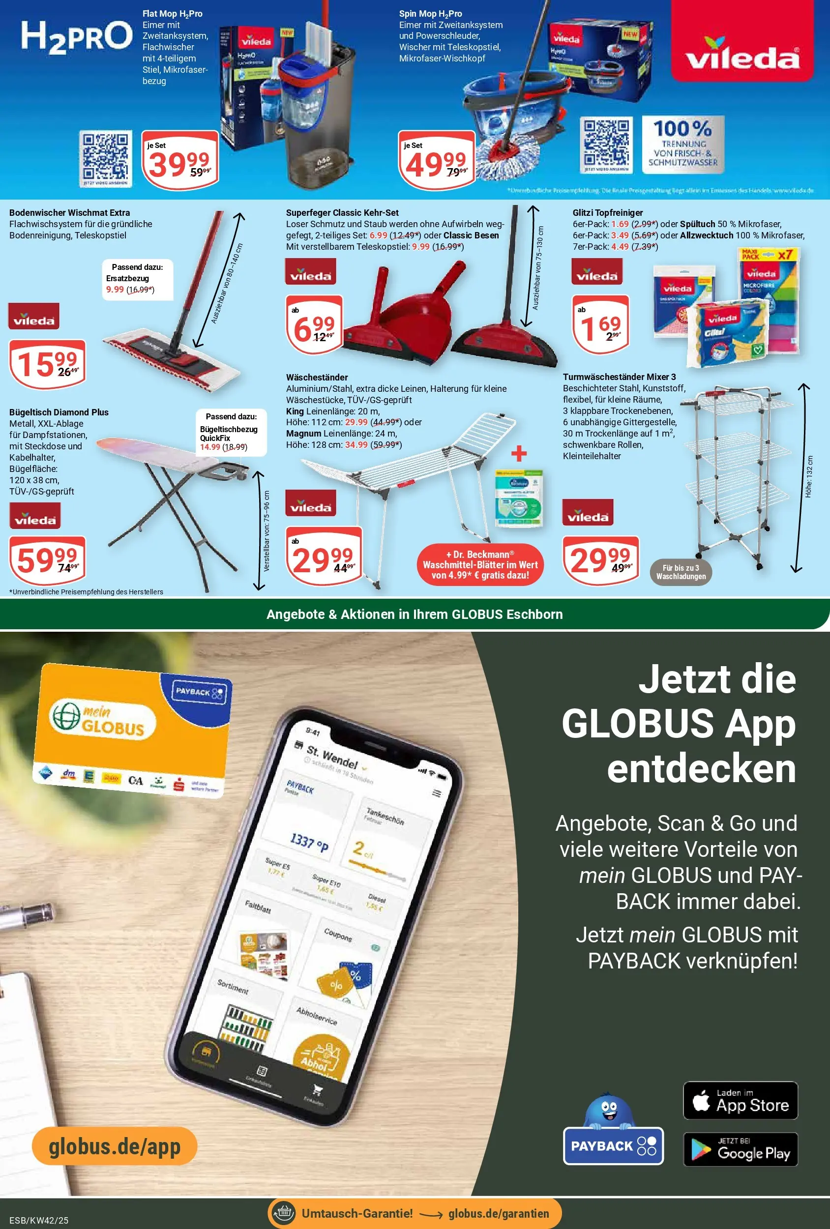 Globus prospekt Eschborn	 (ab 12.10.2025) » Angebote online | Seite: 20 | Produkte: Mixer, Steckdose, Waschestander