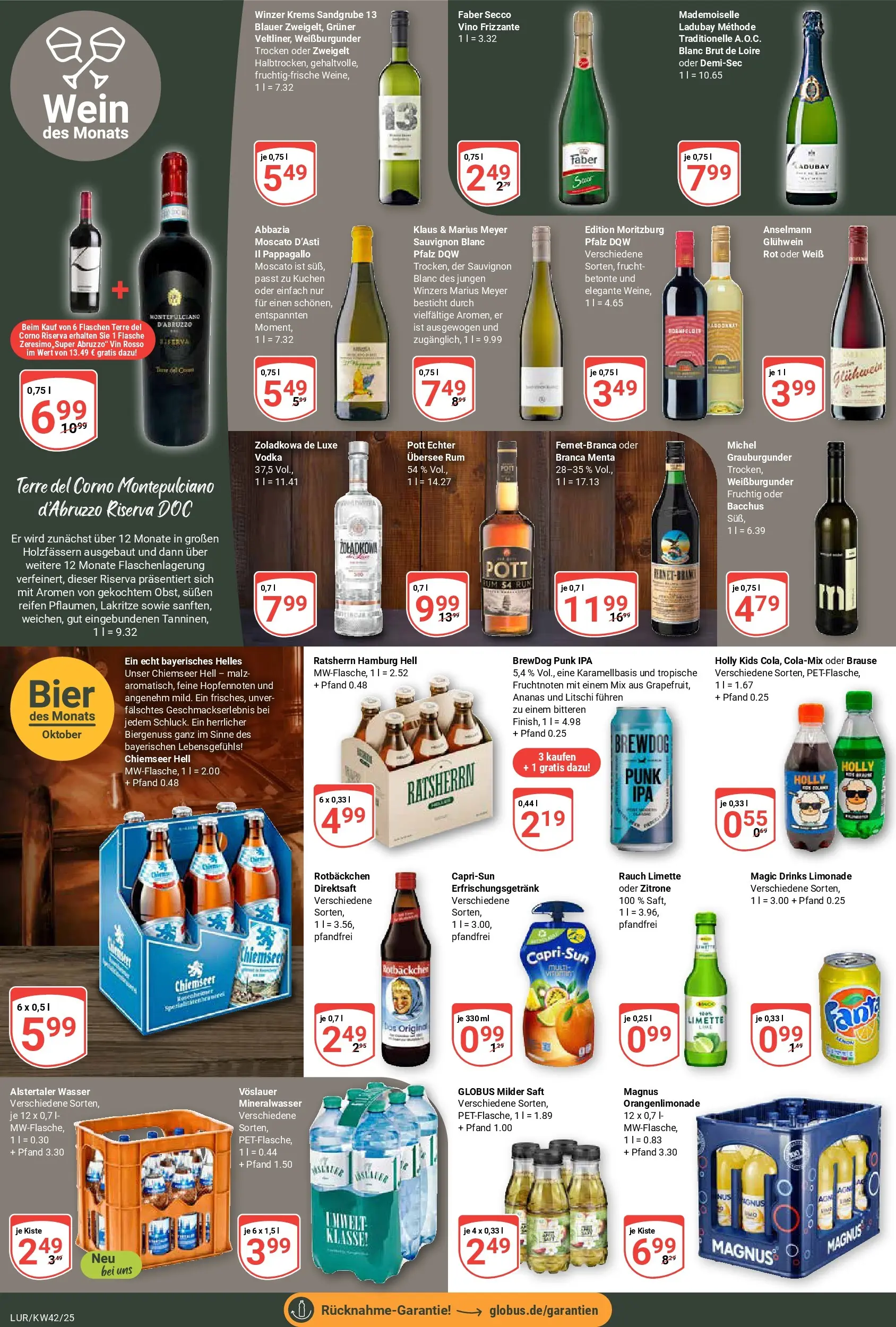 Globus prospekt Hamburg	 (ab 12.10.2025) » Angebote online | Seite: 20 | Produkte: Rum, Ananas, Zitrone, Vodka