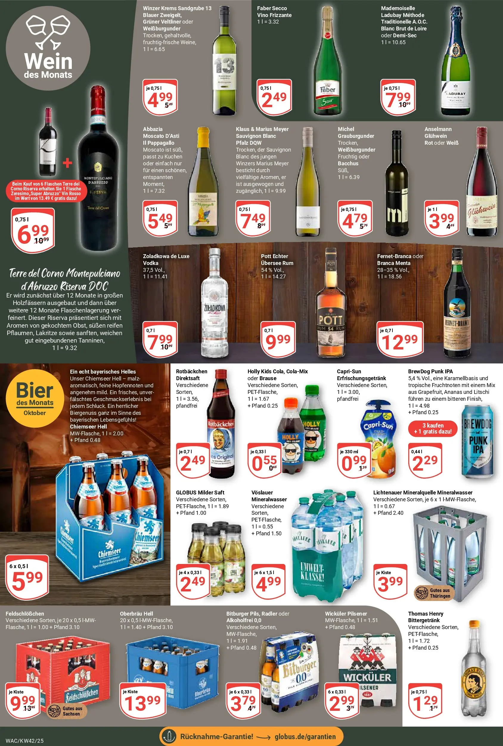 Globus prospekt Markkleeberg	 (ab 12.10.2025) » Angebote online | Seite: 14 | Produkte: Bitburger, Rum, Ananas, Kuchen