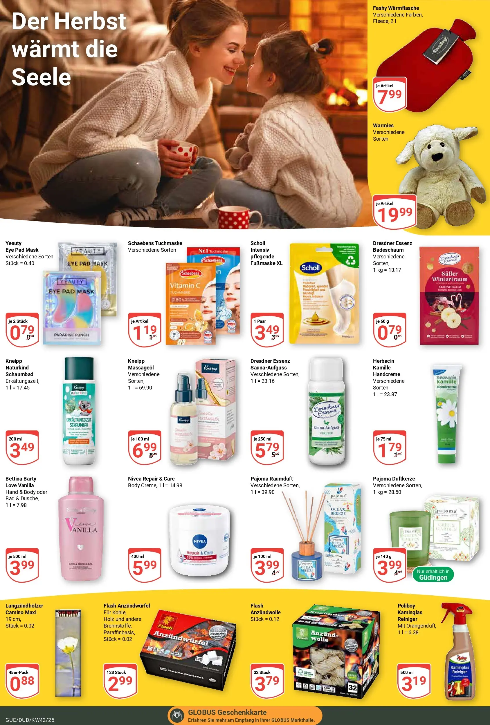 Globus prospekt Saarbrücken-Güdingen	 (ab 12.10.2025) » Angebote online | Seite: 21 | Produkte: Bad, Handcreme, Badeschaum, Massageöl