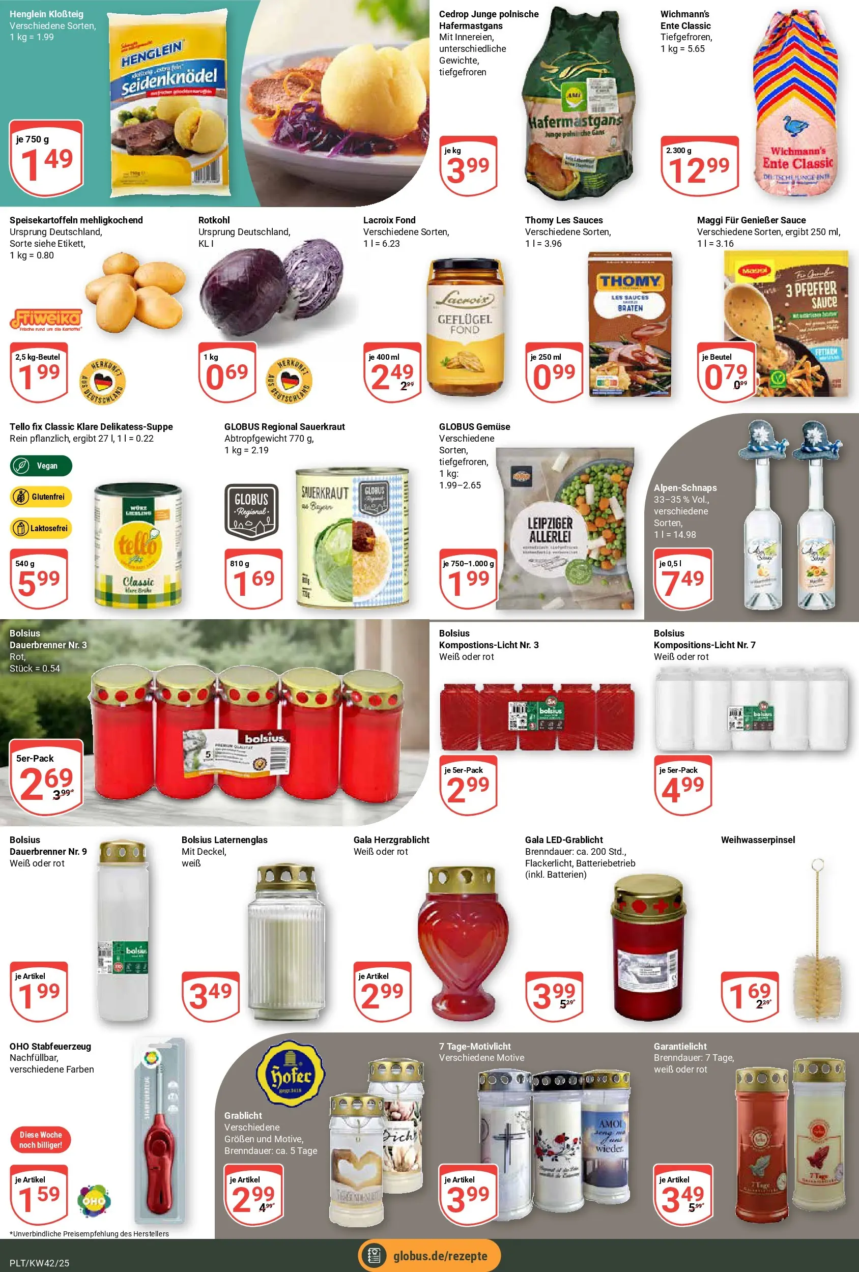 Globus prospekt Plattling	 (ab 12.10.2025) » Angebote online | Seite: 16 | Produkte: Maggi, Batterien, Rotkohl, Gemüse