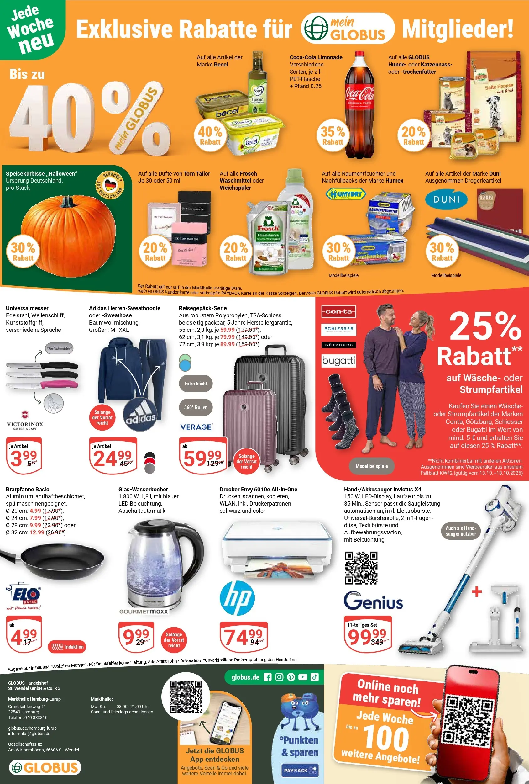 Globus prospekt Hamburg	 (ab 12.10.2025) » Angebote online | Seite: 26 | Produkte: Cola, Limonade, Waschmittel, Uhr