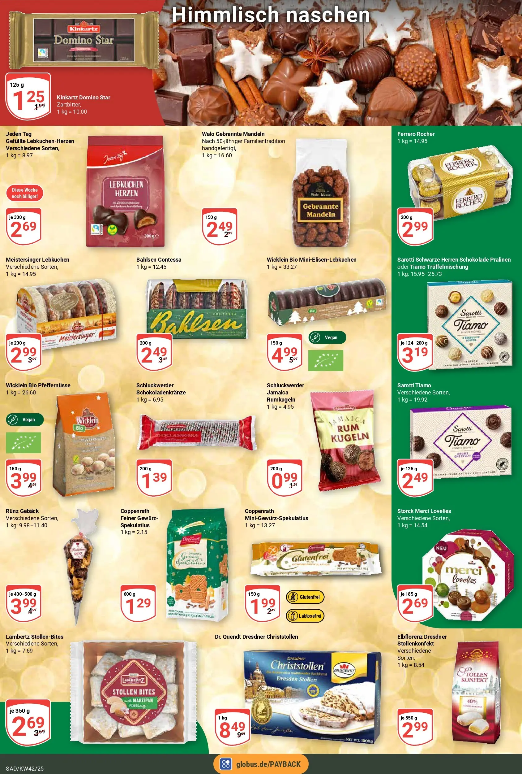 Globus prospekt Schwandorf	 (ab 12.10.2025) » Angebote online | Seite: 5 | Produkte: Merci, Ferrero rocher, Schokolade, Rumkugeln