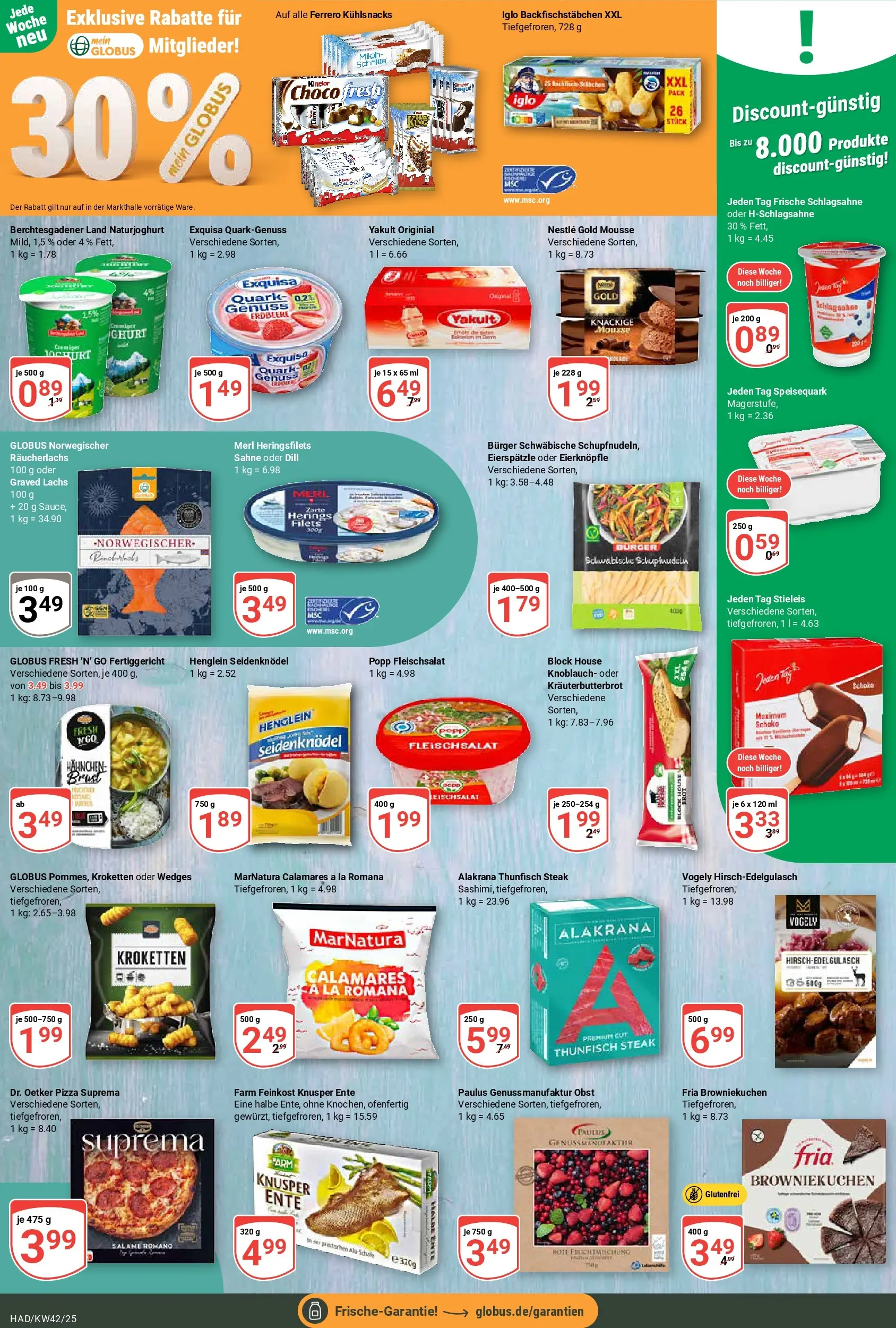 Globus prospekt Halle (saale)	 (ab 12.10.2025) » Angebote online | Seite: 10 | Produkte: Thunfisch, Iglo, Knoblauch, Steak