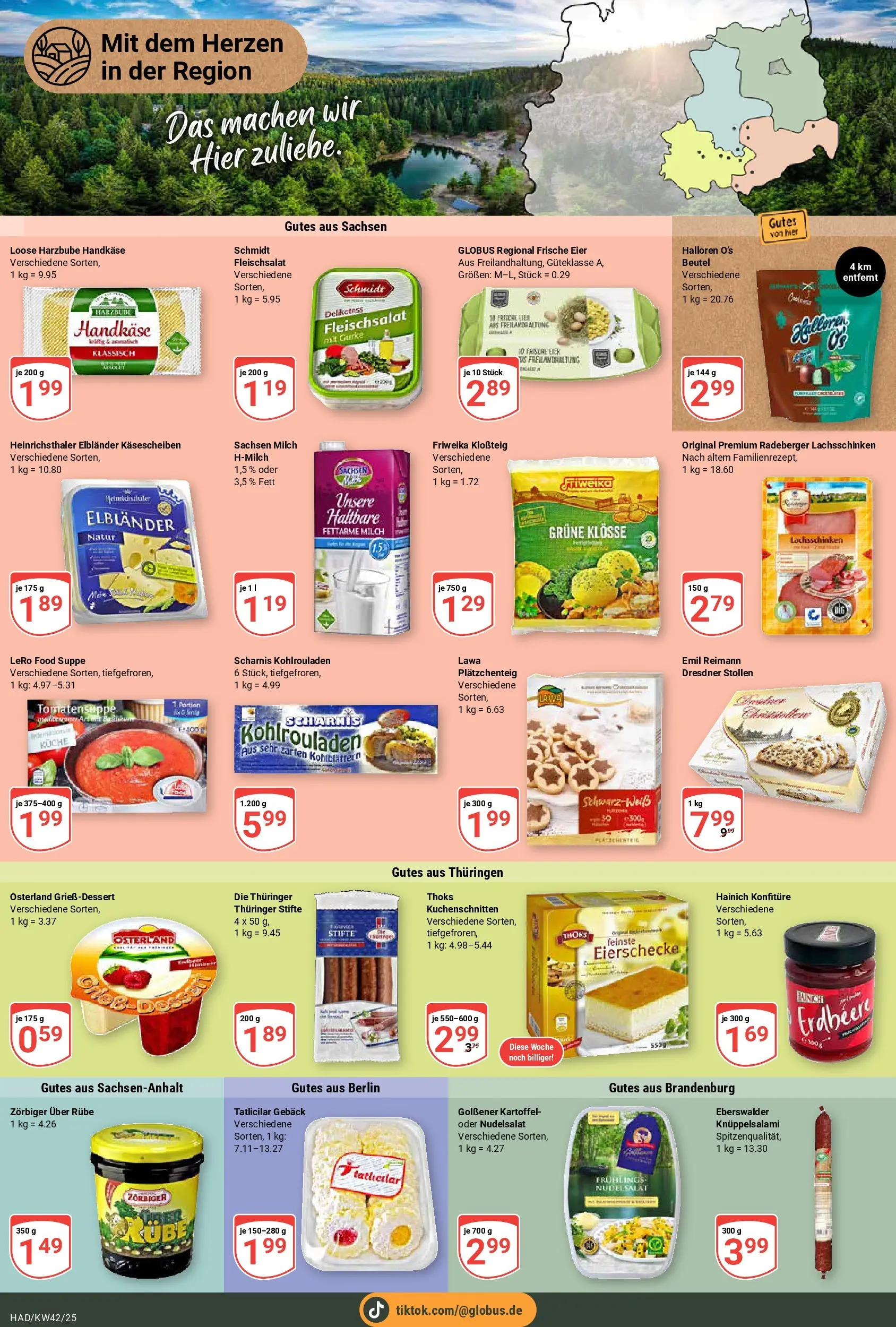 Globus prospekt Halle (saale)	 (ab 12.10.2025) » Angebote online | Seite: 15 | Produkte: Milch, Eier, Küche