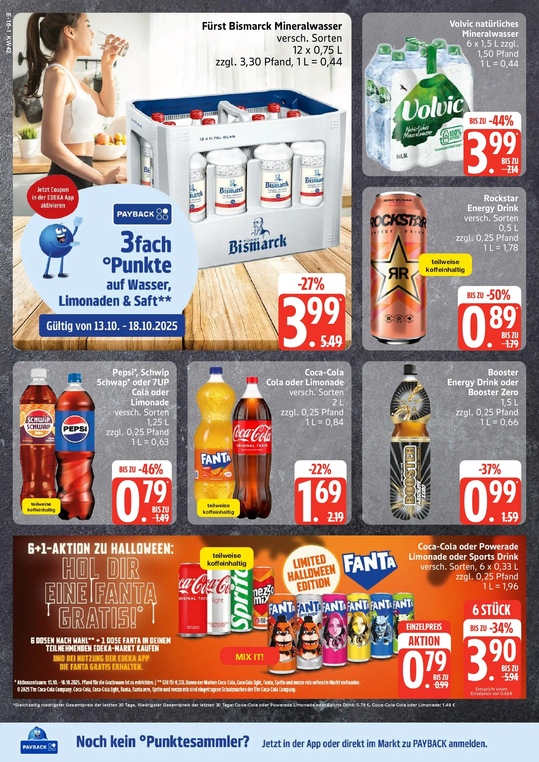 Edeka prospekt Ratzeburg	 (ab 12.10.2025) » Angebote Online | Seite: 16 | Produkte: Mezzo mix, Fanta, Sprite, Rockstar