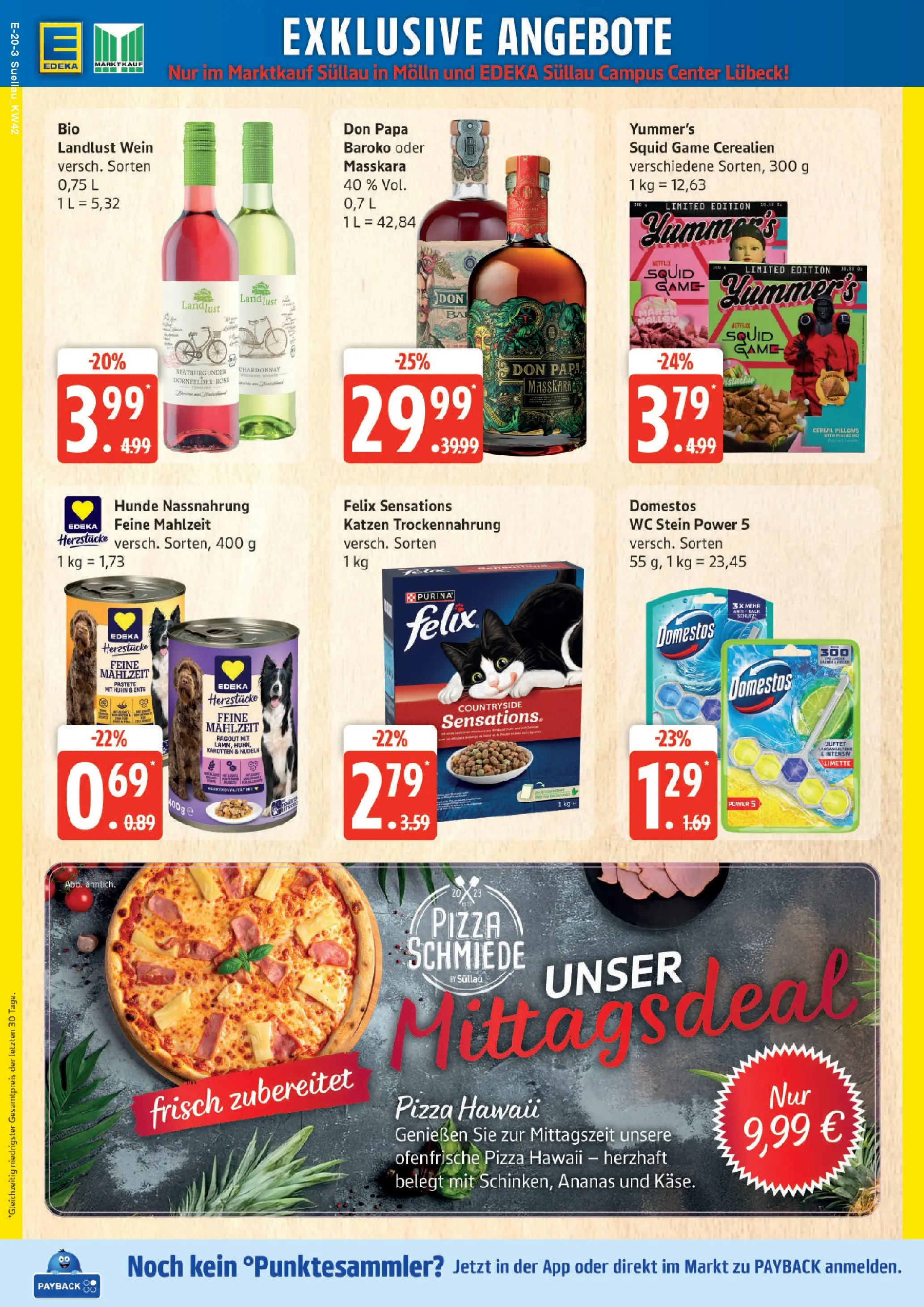 Edeka prospekt Ratzeburg	 (ab 12.10.2025) » Angebote Online | Seite: 20 | Produkte: Rum, Ofenfrische, Nudeln, Ente