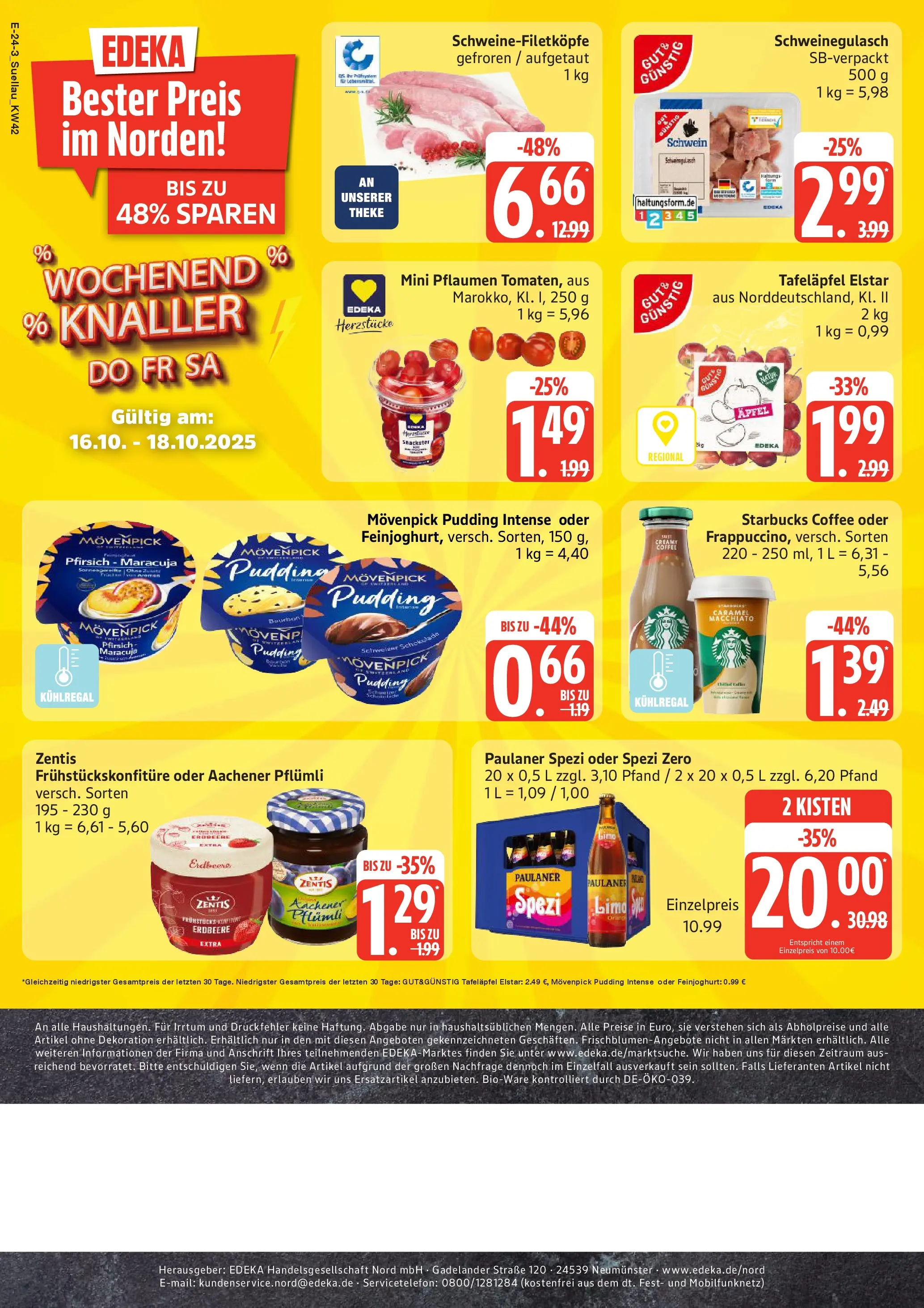 Edeka prospekt Ratzeburg	 (ab 12.10.2025) » Angebote Online | Seite: 24 | Produkte: Pflaumen, Paulaner spezi, Tomaten, Paulaner