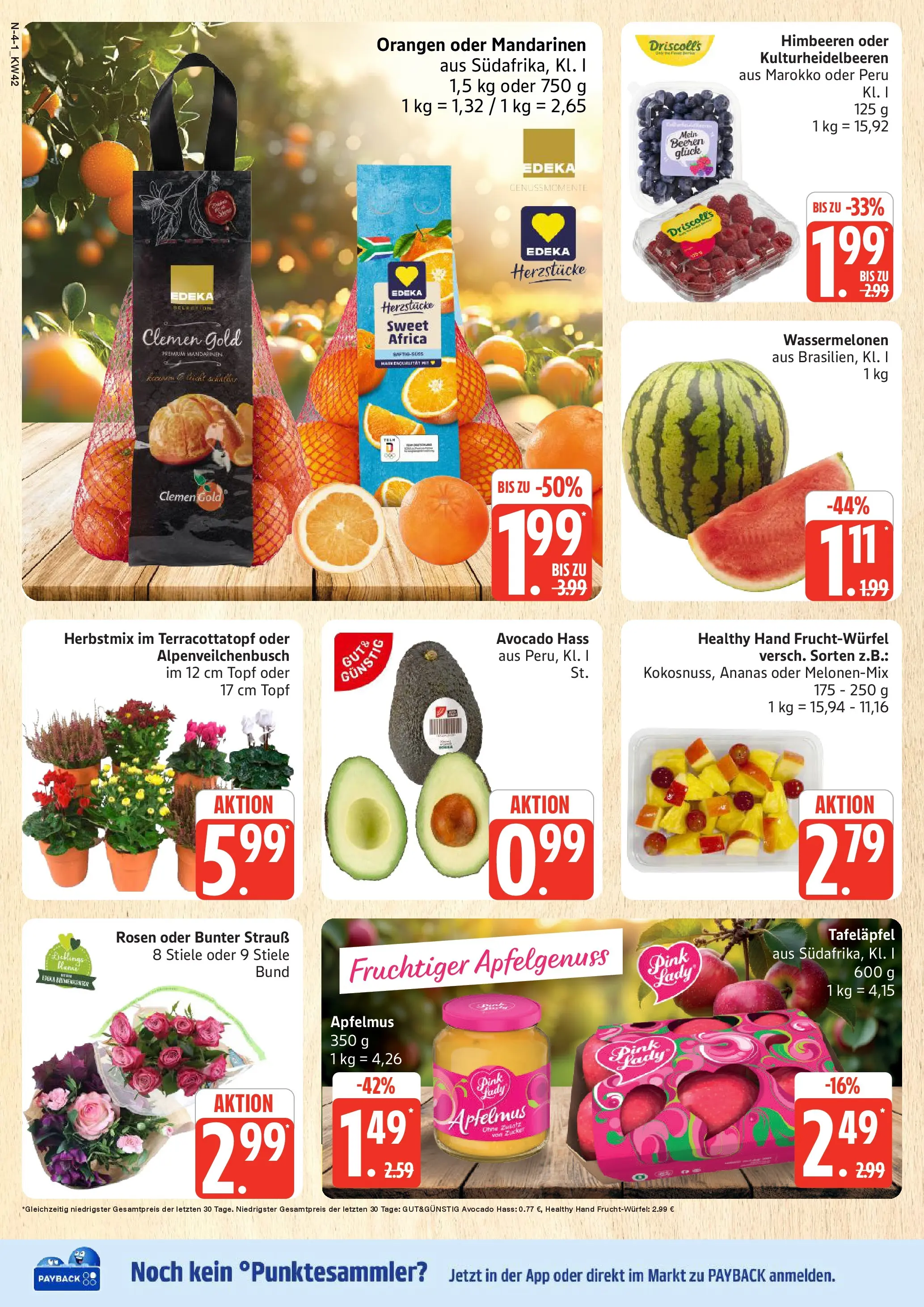 Marktkauf - Marktkauf: Wochenangebote (ab 13.10.2025) » Angebote online | Seite: 4 | Produkte: Himbeeren, Mandarinen, Orangen, Ananas