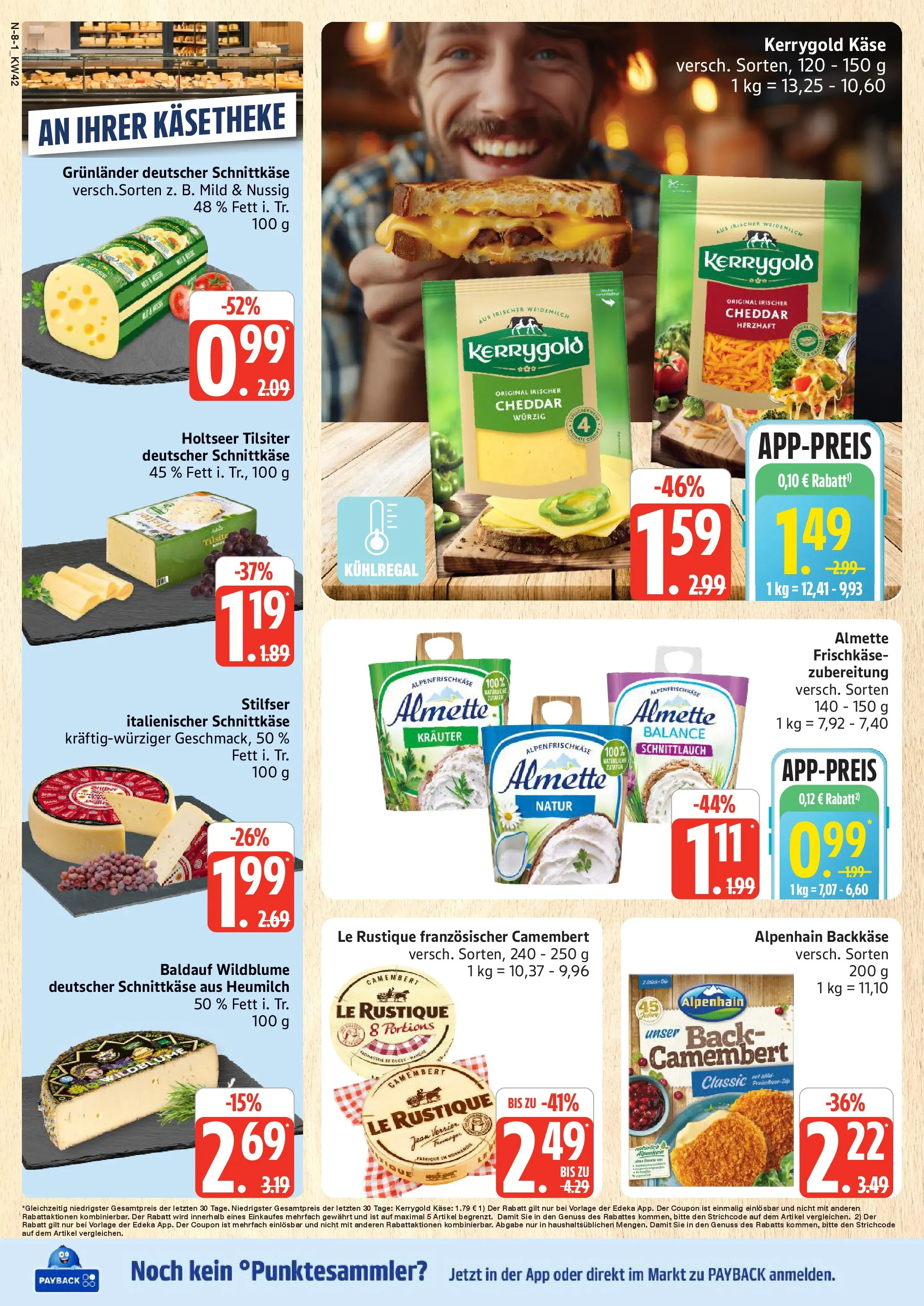 Marktkauf - Marktkauf: Wochenangebote (ab 13.10.2025) » Angebote online | Seite: 8 | Produkte: Almette, Käse, Grunlander, Frischkase