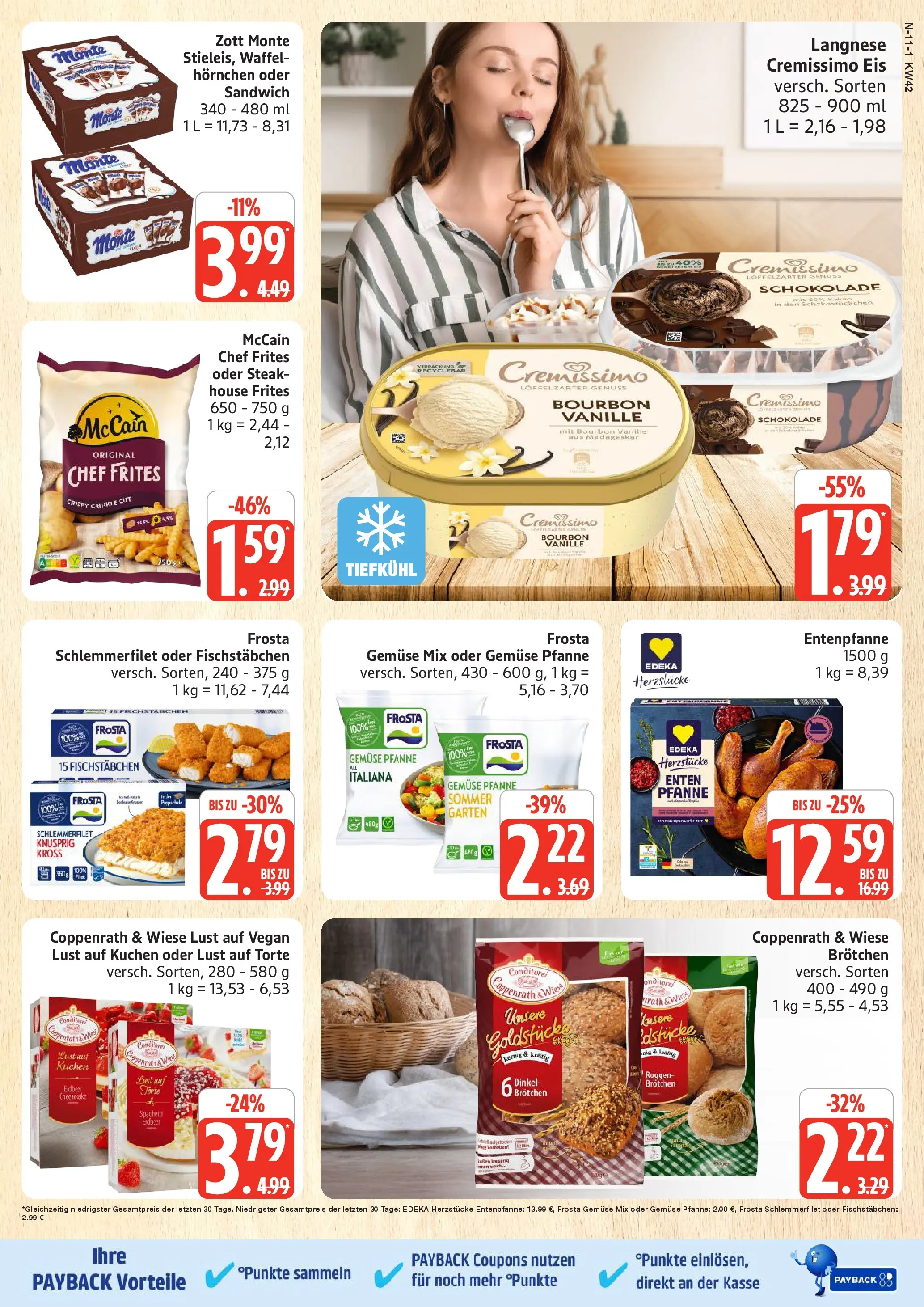 Marktkauf - Marktkauf: Wochenangebote (ab 13.10.2025) » Angebote online | Seite: 11 | Produkte: Langnese, McCain, Kuchen, Eis