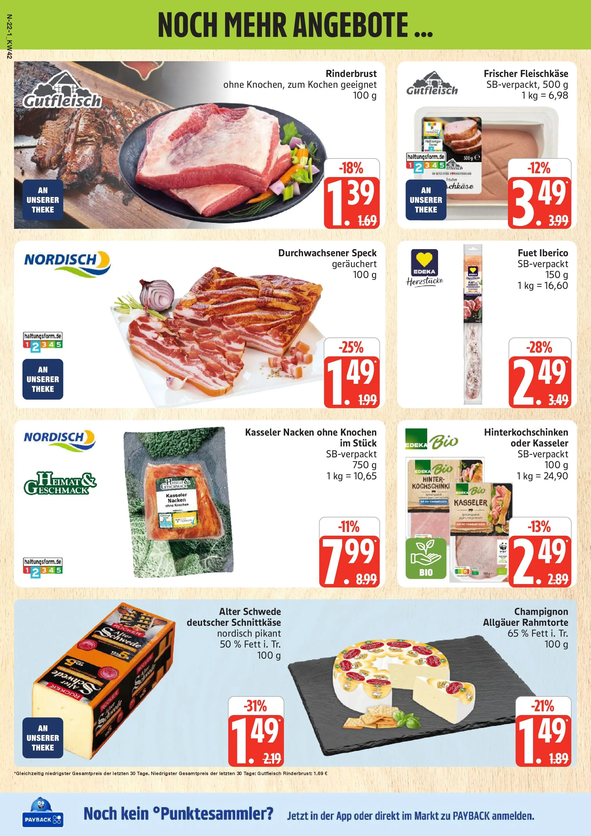 Marktkauf - Marktkauf: Wochenangebote (ab 13.10.2025) » Angebote online | Seite: 22 | Produkte: Theke, Kasseler nacken, Fleisch
