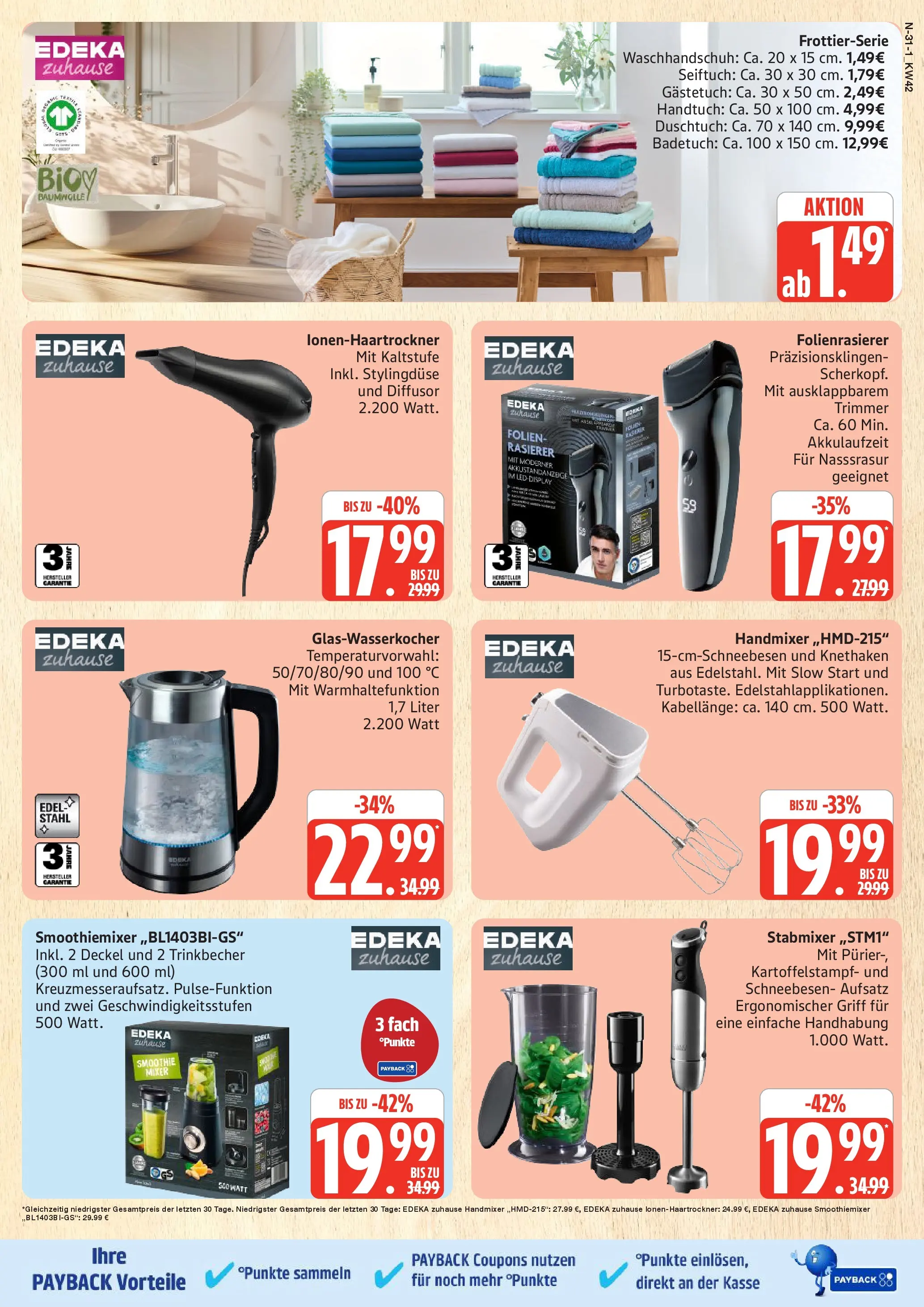 Marktkauf - Marktkauf: Wochenangebote (ab 13.10.2025) » Angebote online | Seite: 31 | Produkte: Rasierer, Mixer, Handmixer, Stabmixer