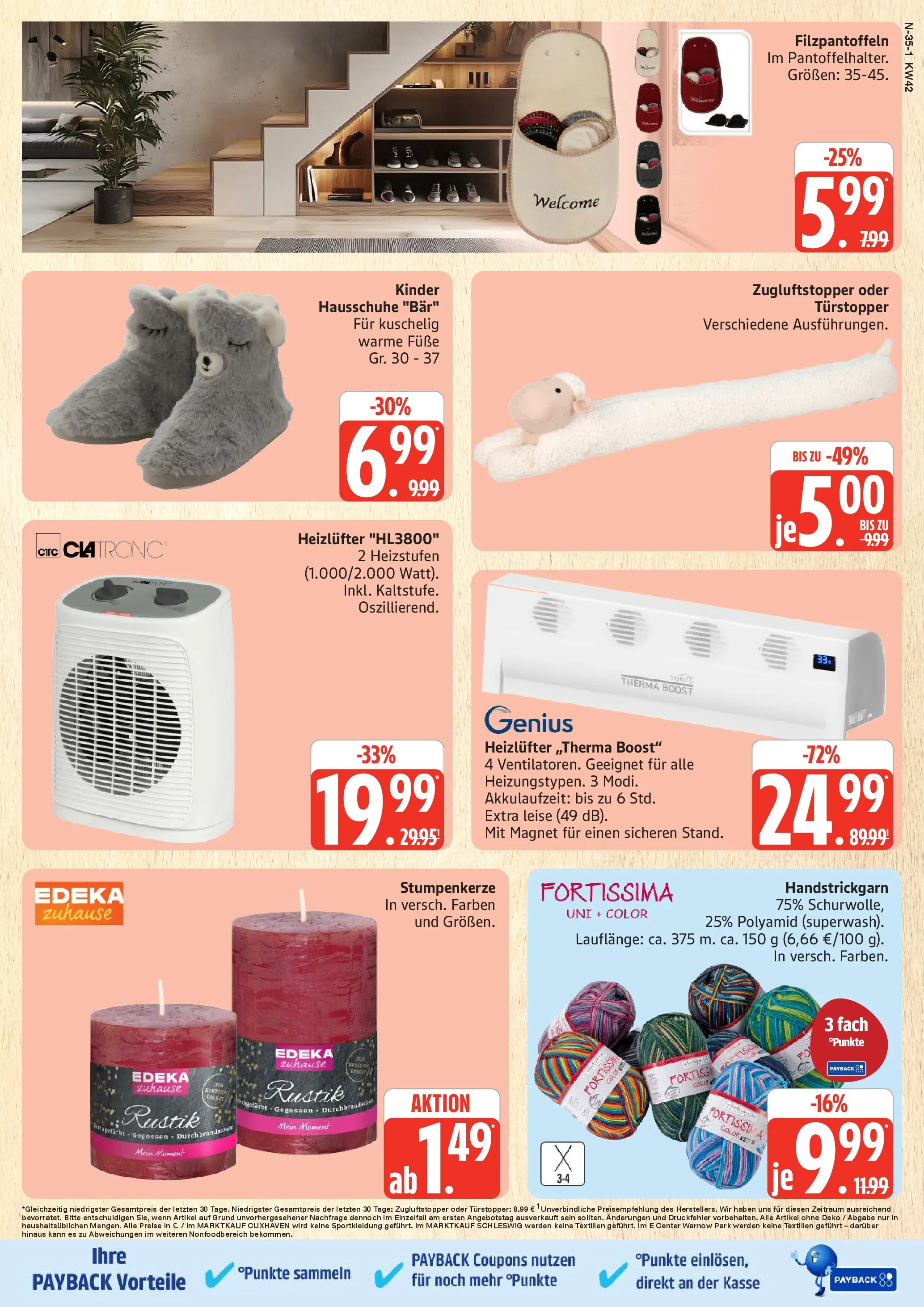Marktkauf - Marktkauf: Wochenangebote (ab 13.10.2025) » Angebote online | Seite: 35 | Produkte: Hausschuhe